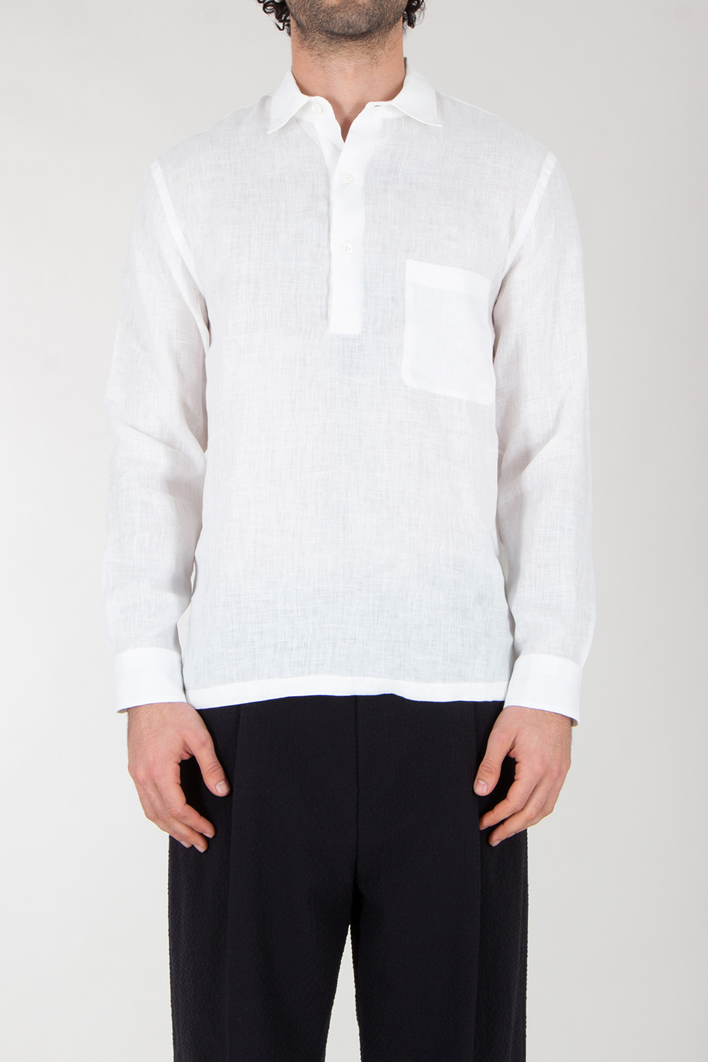 VAN LAACK Relaxed Fit Linen Tunic Shirt Reines