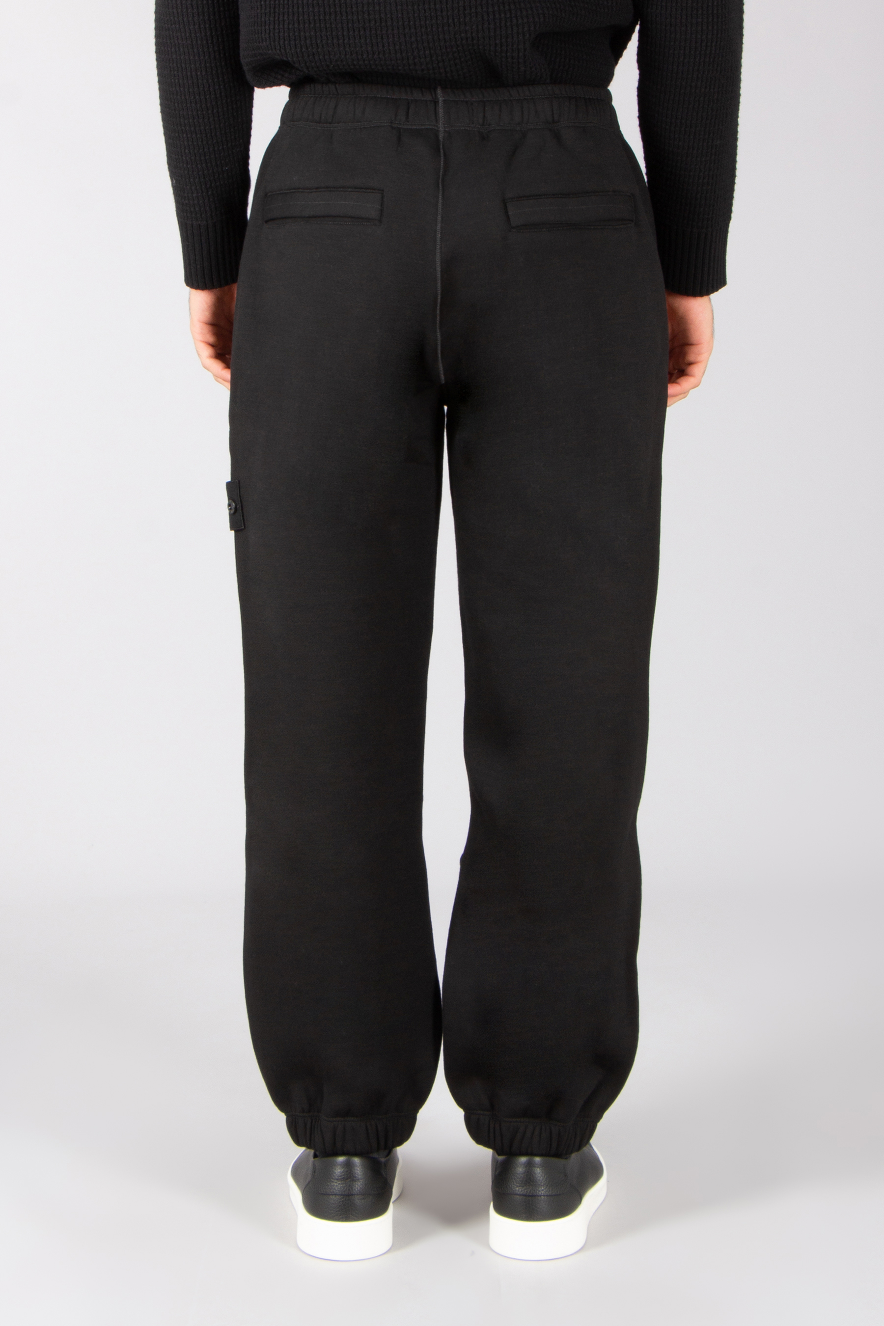 STONE ISLAND Relaxed Fit Ghost Piece Wool-Cotton Fleece Sweatpants Hosen, Jeans, Erwachsener, Mann, Person