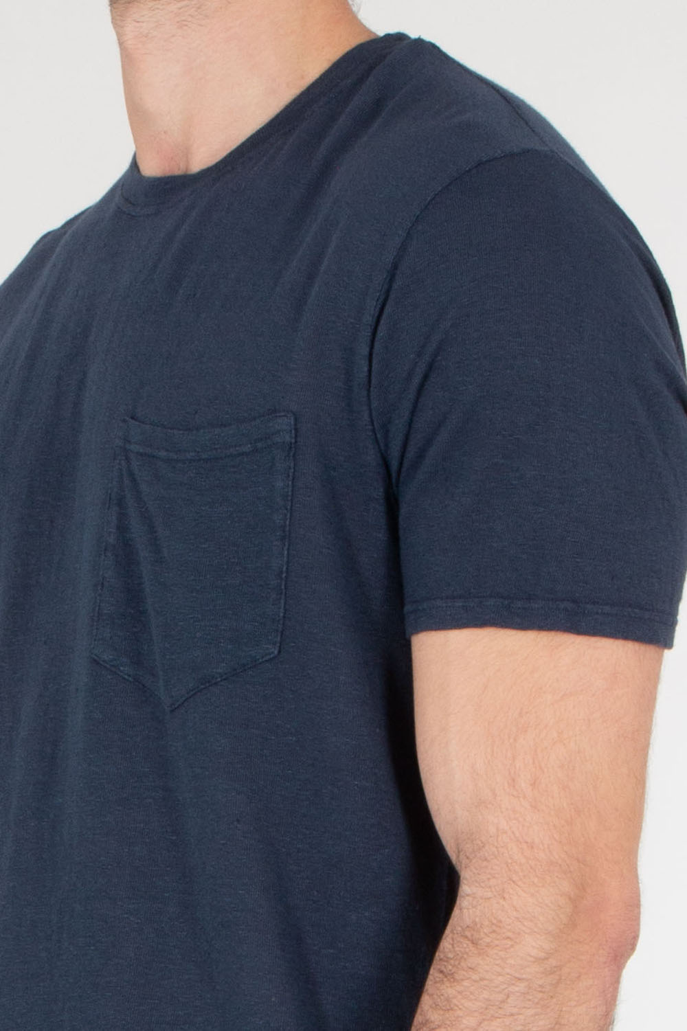BOWERY NYC Regular Fit Linen T-Shirt