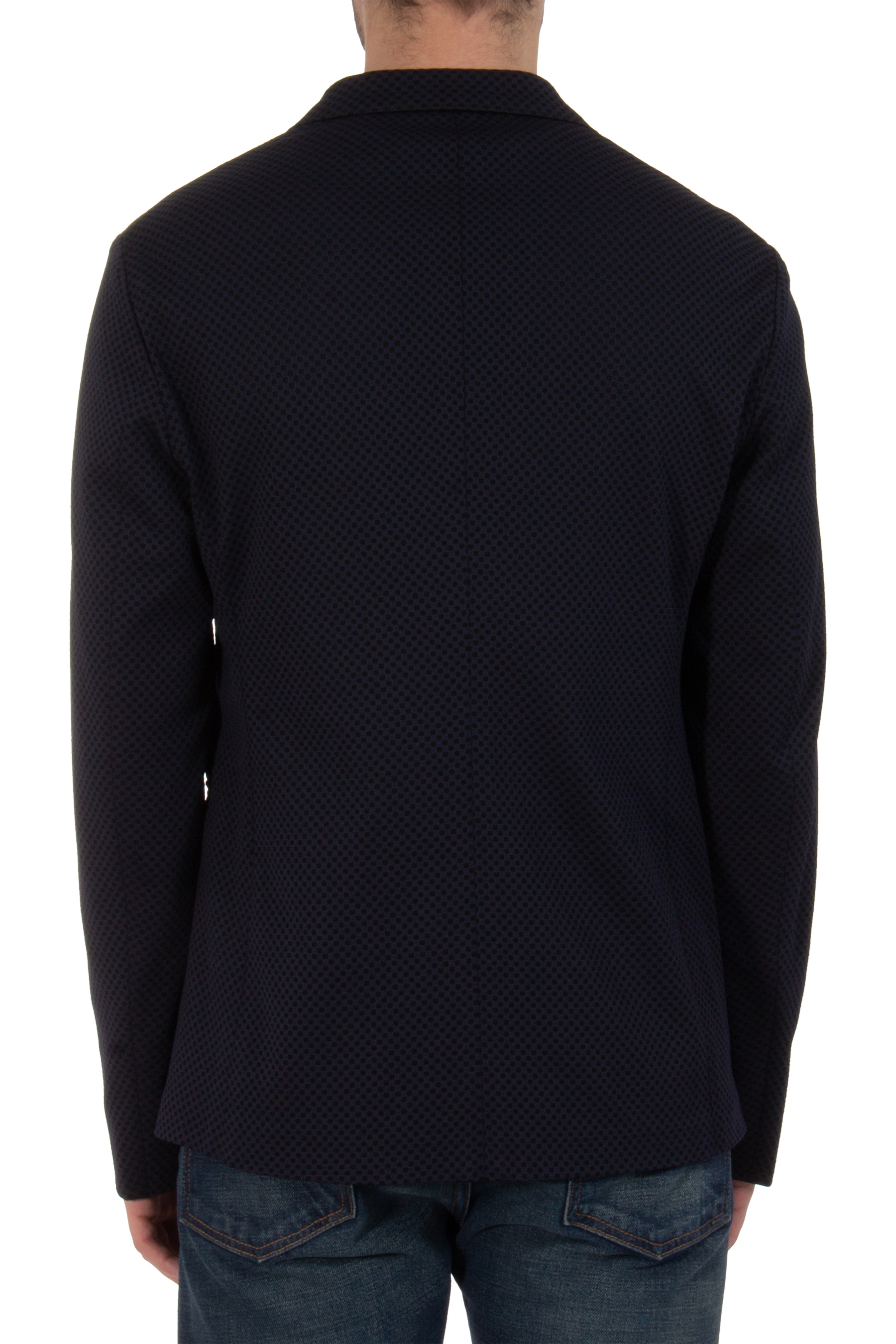 EMPORIO ARMANI Textured Nylon Stretch Jacket EMPORIO ARMANI Textured Nylon Stretch Jacket