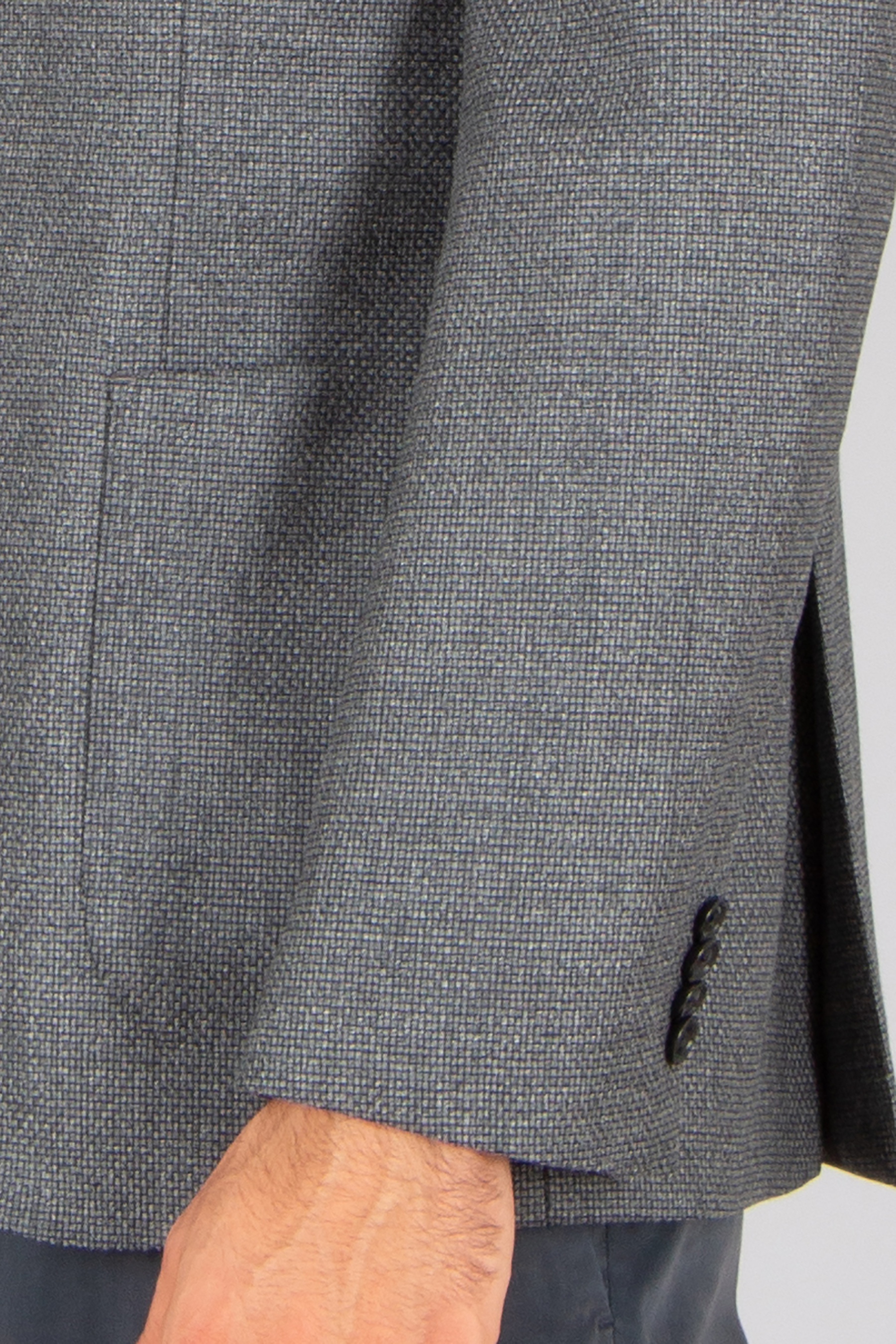 BOSS Regular Fit Patterned Extra Fine Virgin Wool Jacket H-Janson Mantel, Jacke, Blazer, Hosen
