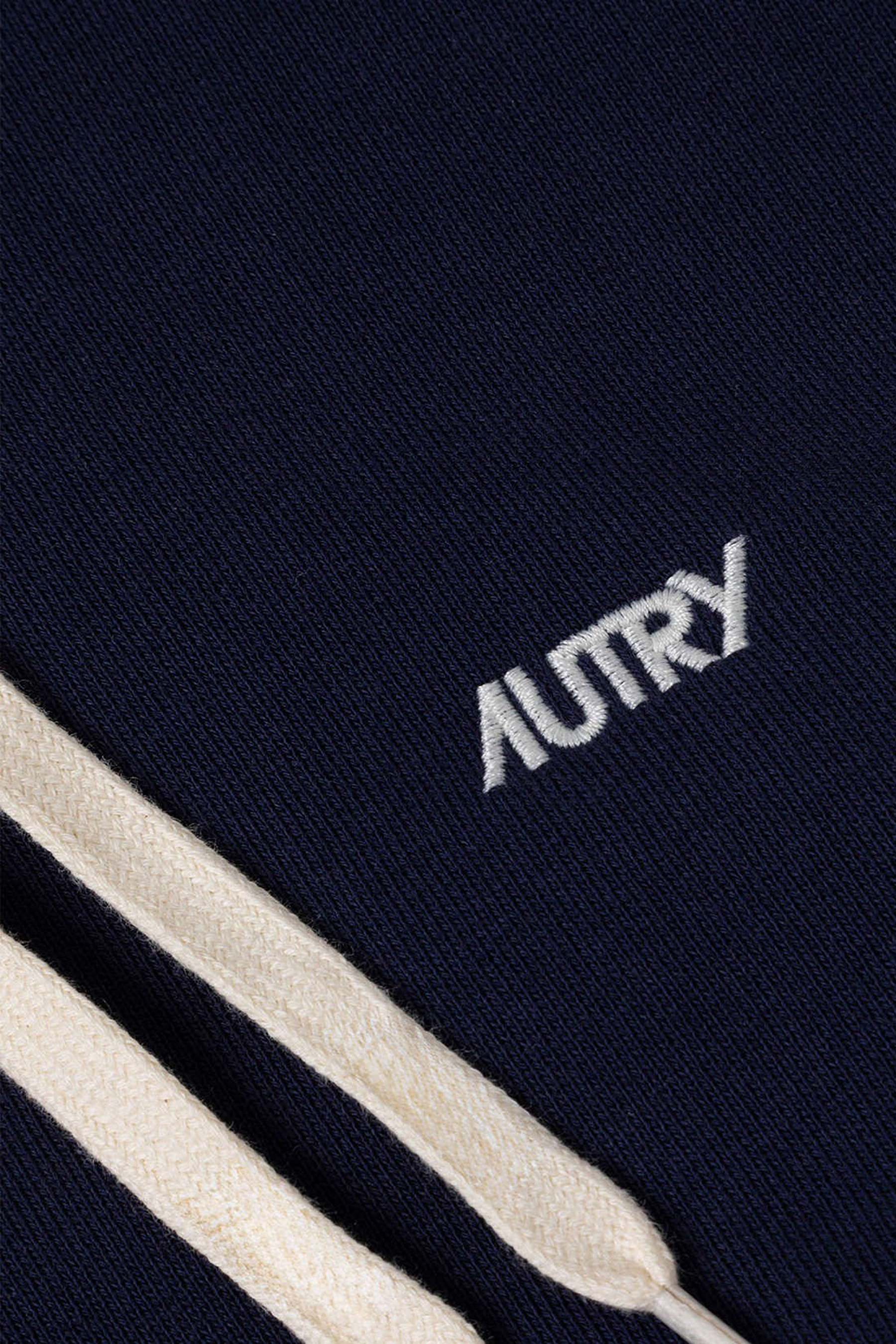 AUTRY Regular Fit Embroidered Cotton Fleece Hoodie AUTRY Regular Fit Embroidered Cotton Fleece Hoodie