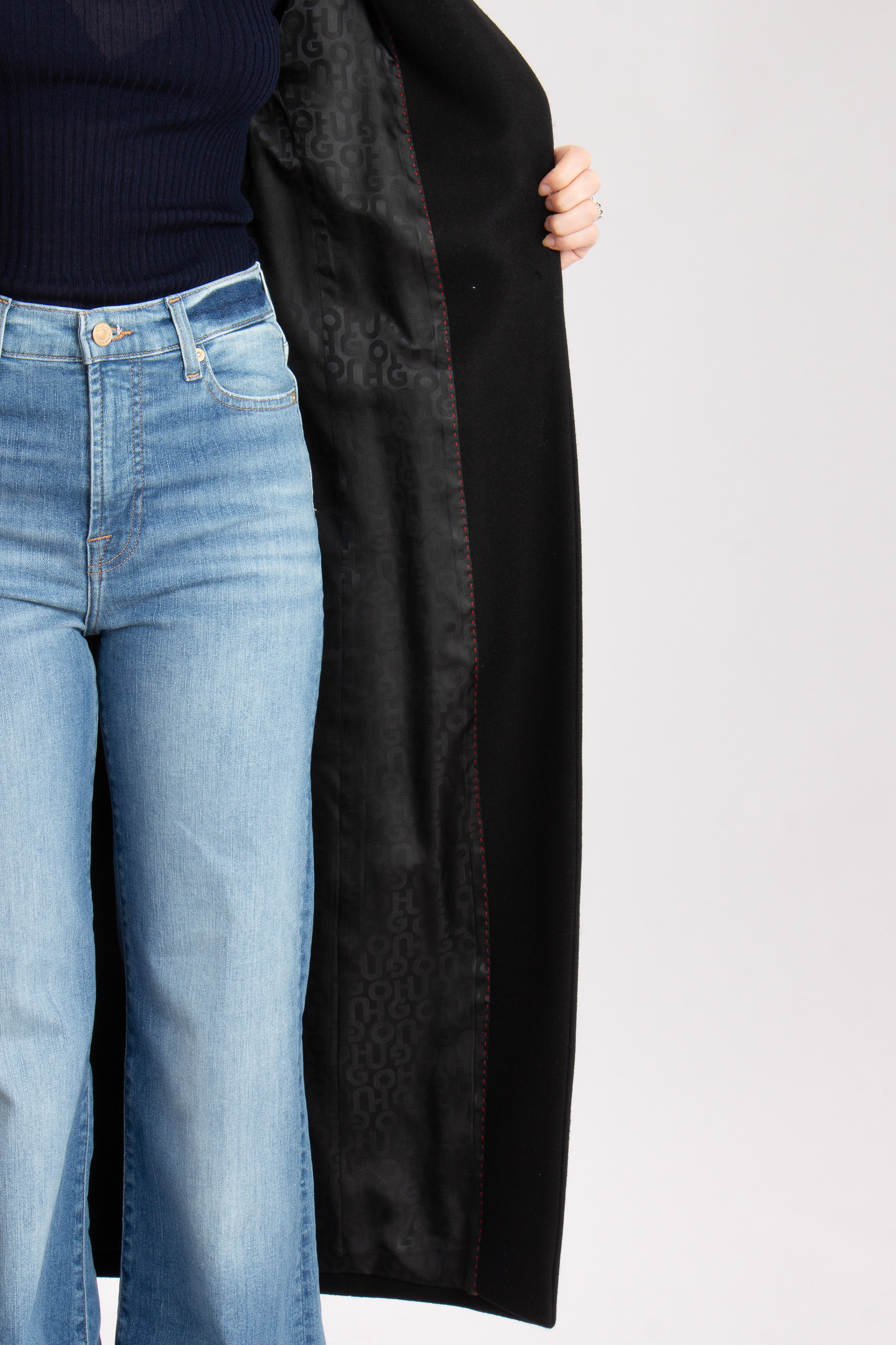 HUGO Virgin Wool Blend Coat Mojeni HUGO Virgin Wool Blend Coat Mojeni