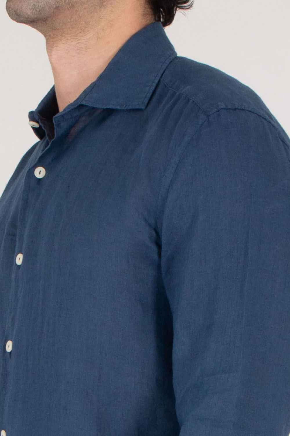 MC 2 SAINT BARTH Regular Fit Linen Shirt Pamplona