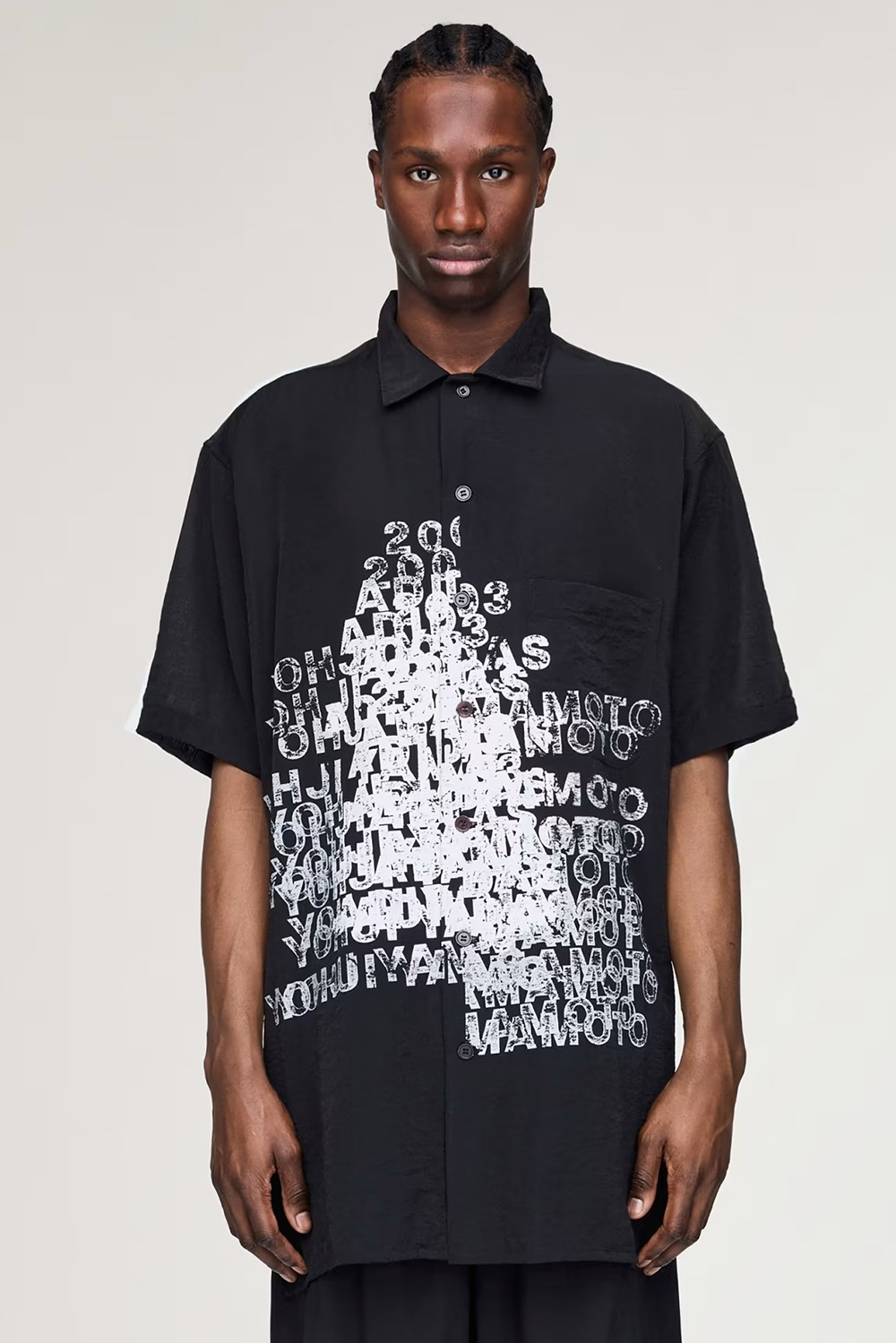 Y-3 Oversized Printed Short Sleeve Shirt