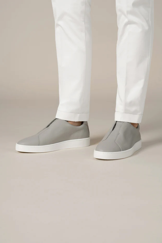 AURÉLIEN Light Grey Grain AUR3 Sneakers