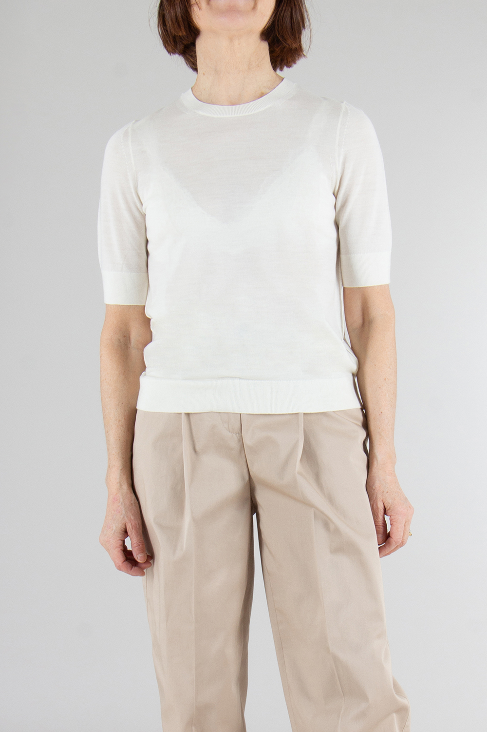 BOSS Short Sleeve Super Fine Merino Wool Sweater