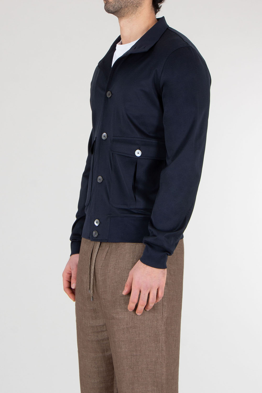 STEFAN BRANDT Regular Fit Urpima Sea Island Ultra Cotton Jersey Jacket Jeff