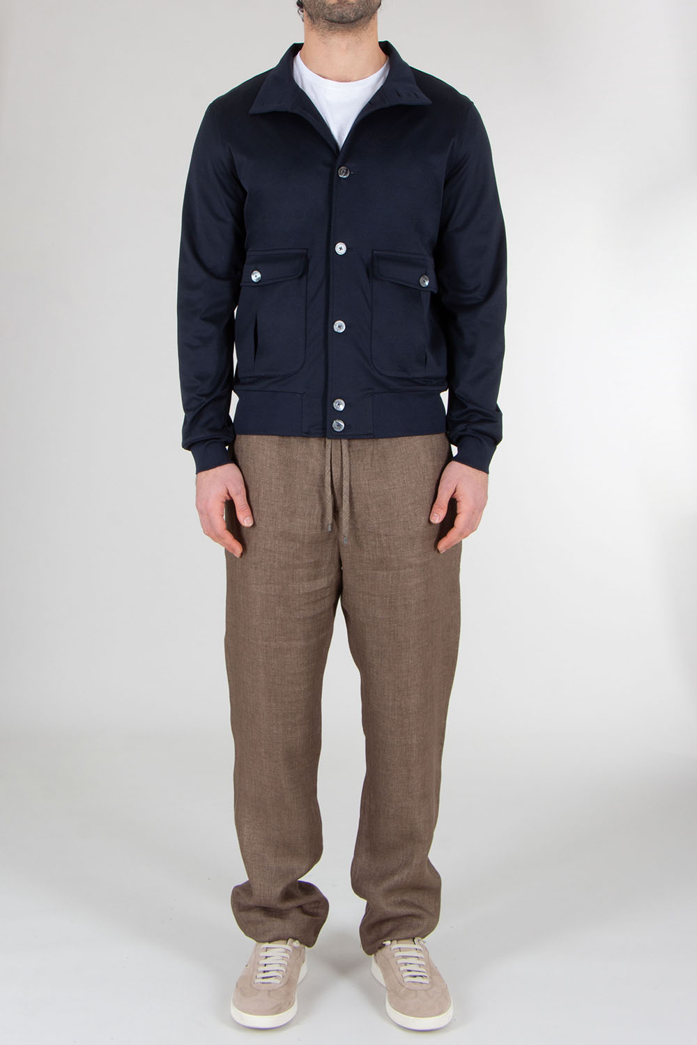 STEFAN BRANDT Regular Fit Urpima Sea Island Ultra Cotton Jersey Jacket Jeff