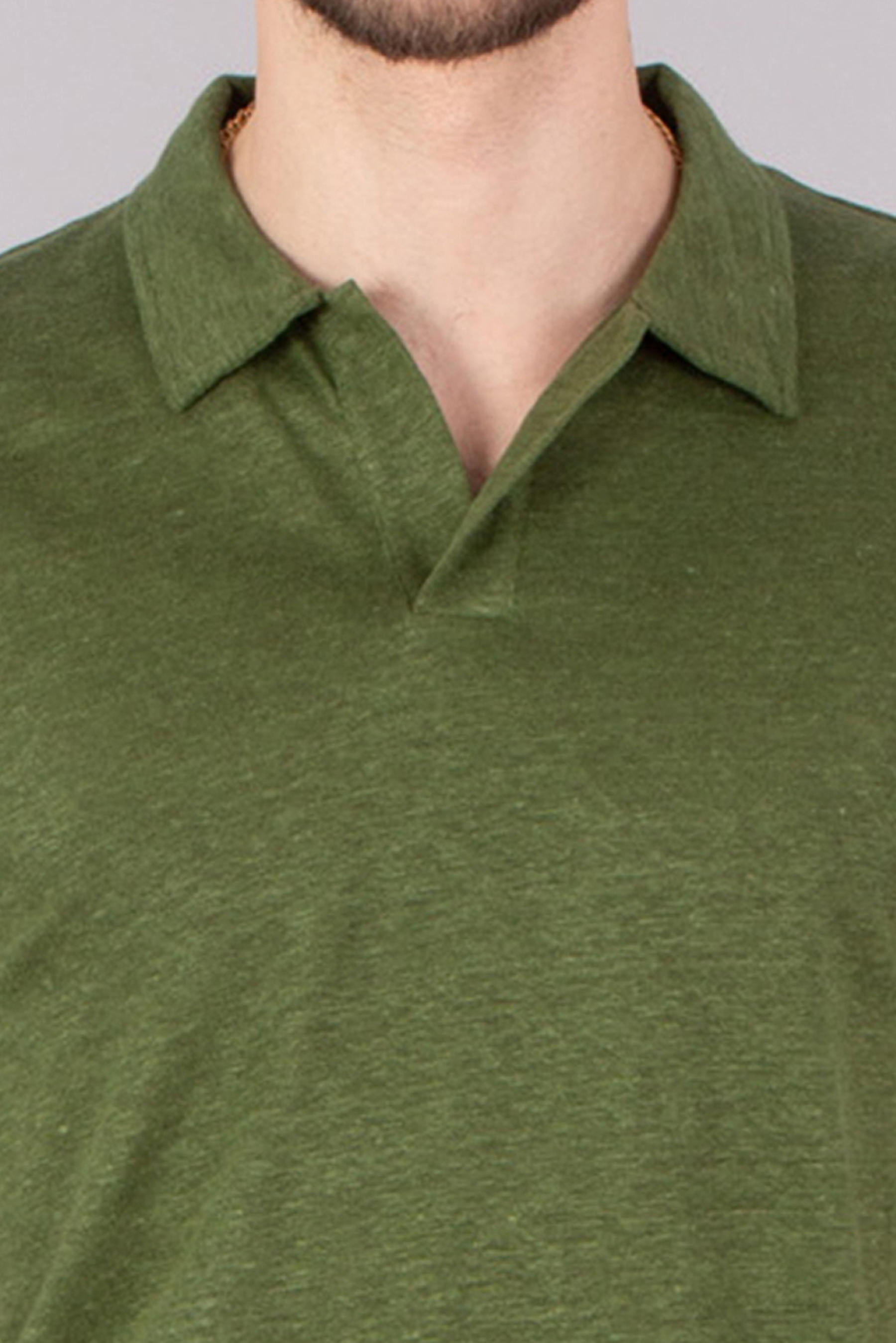 MC 2 SAINT BARTH Regular Fit Linen Jersey Polo Shirt Fraser