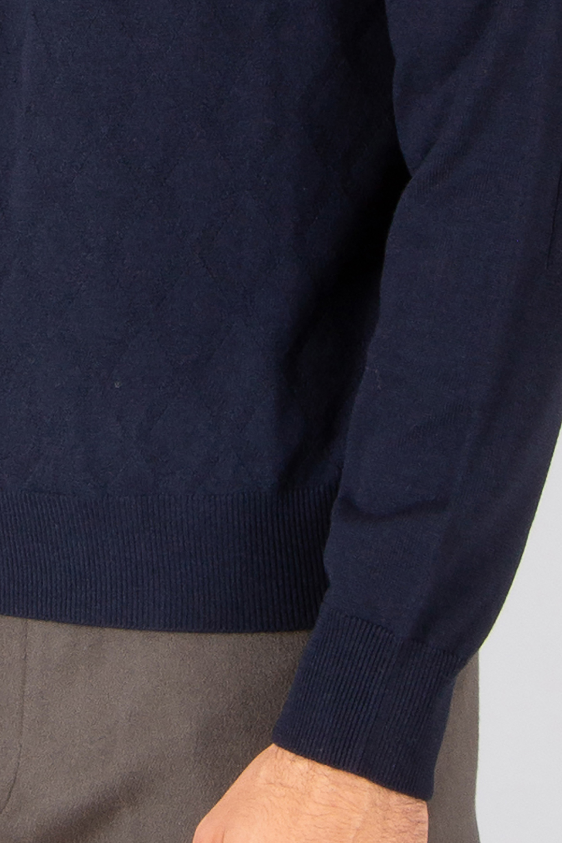 CANALI Regular Fit Structured Extrafine Wool Knit Polo Bekleidung, Langarm, Ärmel, Strickwaren, Pullover