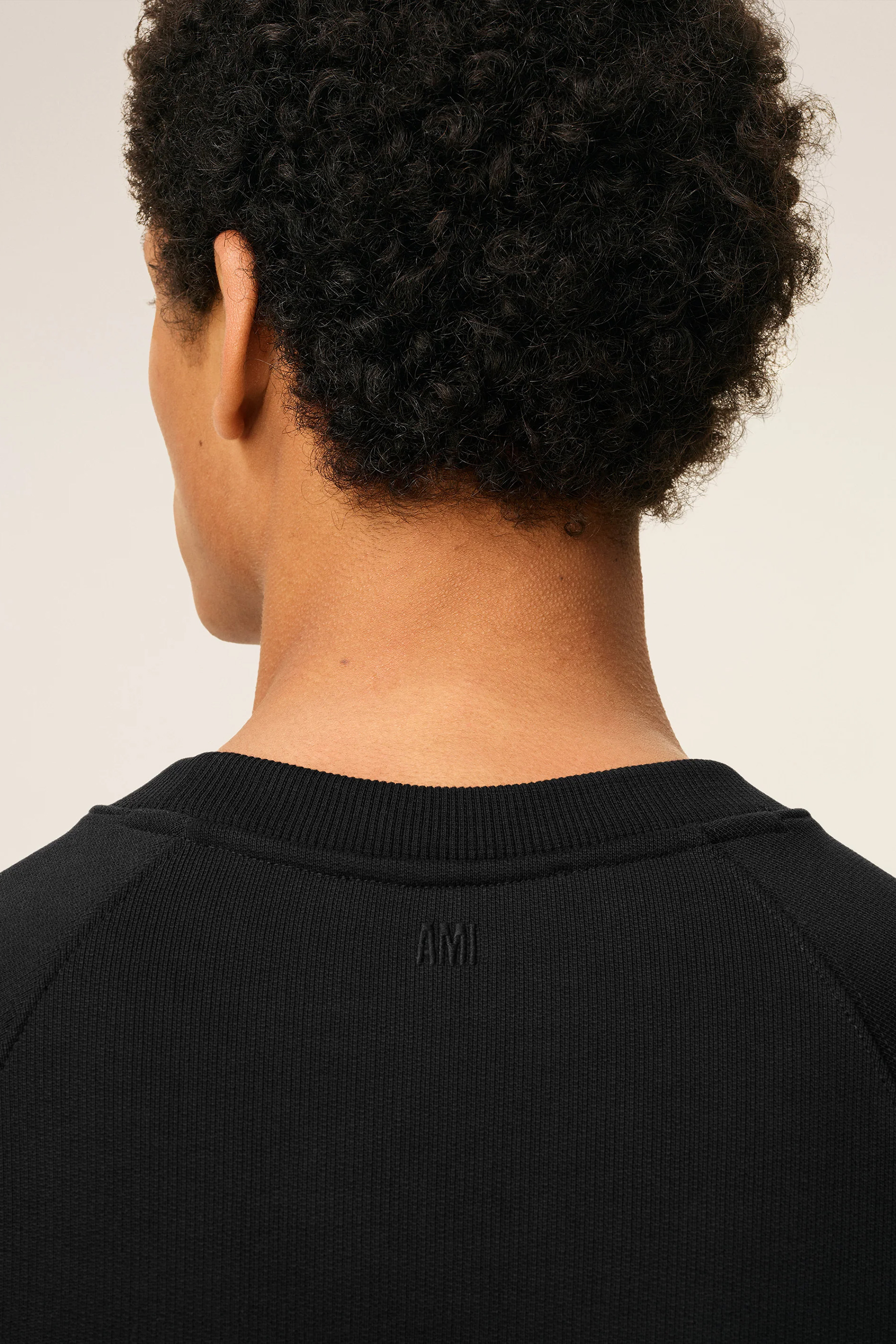 AMI PARIS Boxy Fit Ami De Coeur Cotton Fleece Sweatshirt Körperteil, Gesicht, Kopf, Hals, Person