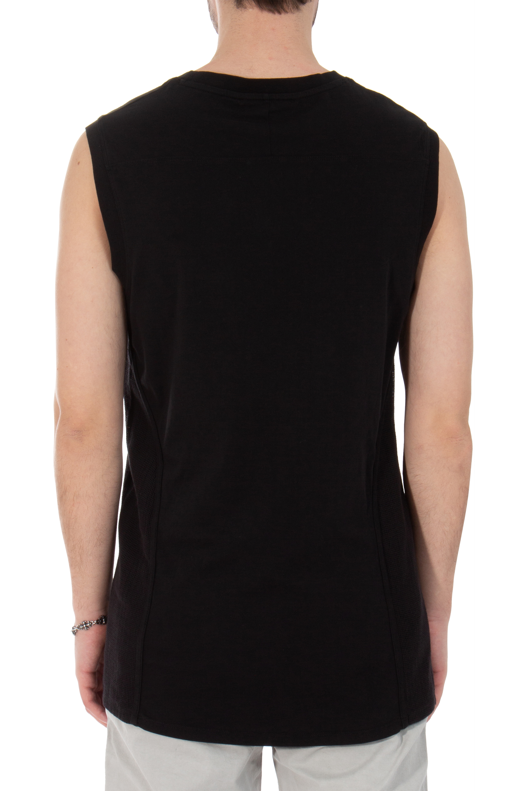 RE:VOLVER ATELIER Mesh Inlay Cotton Tank Top RE:VOLVER ATELIER Mesh Inlay Cotton Tank Top