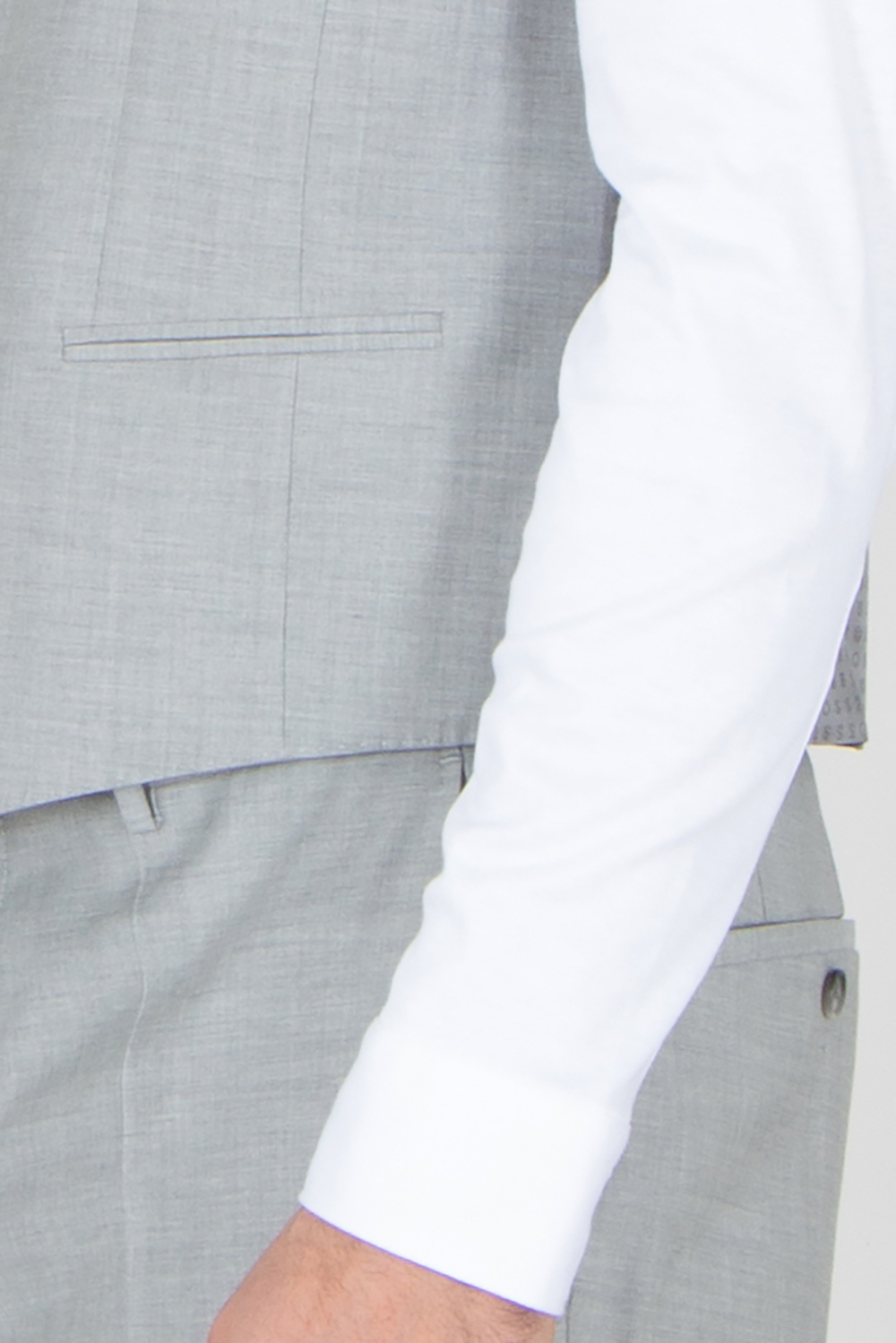 BOSS Slim Fit Virgin Wool Stretch Blend Suit Waistcoat H-Huge