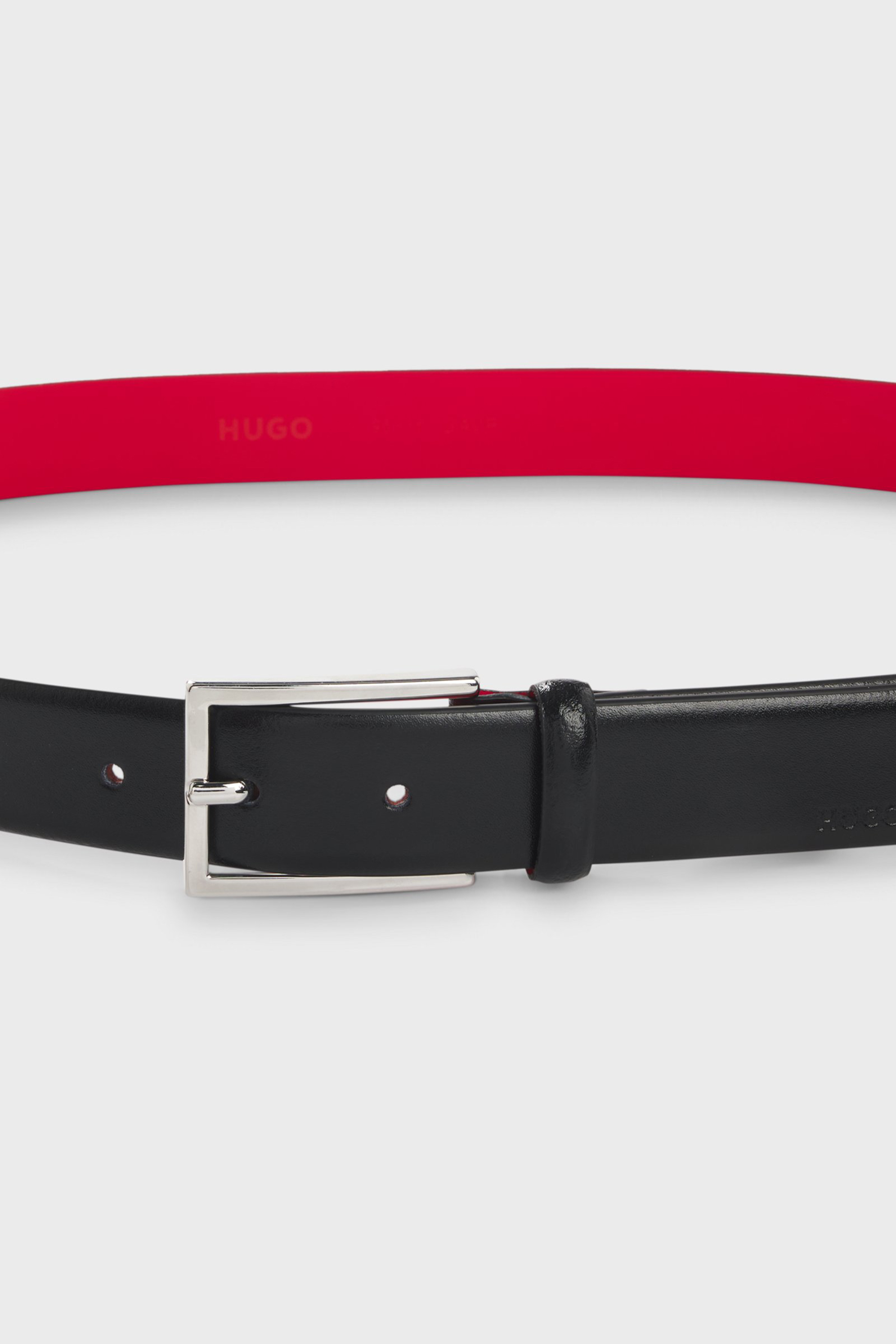 HUGO Leather Belt Gavrilo Zubehor, Gürtel, Schnalle