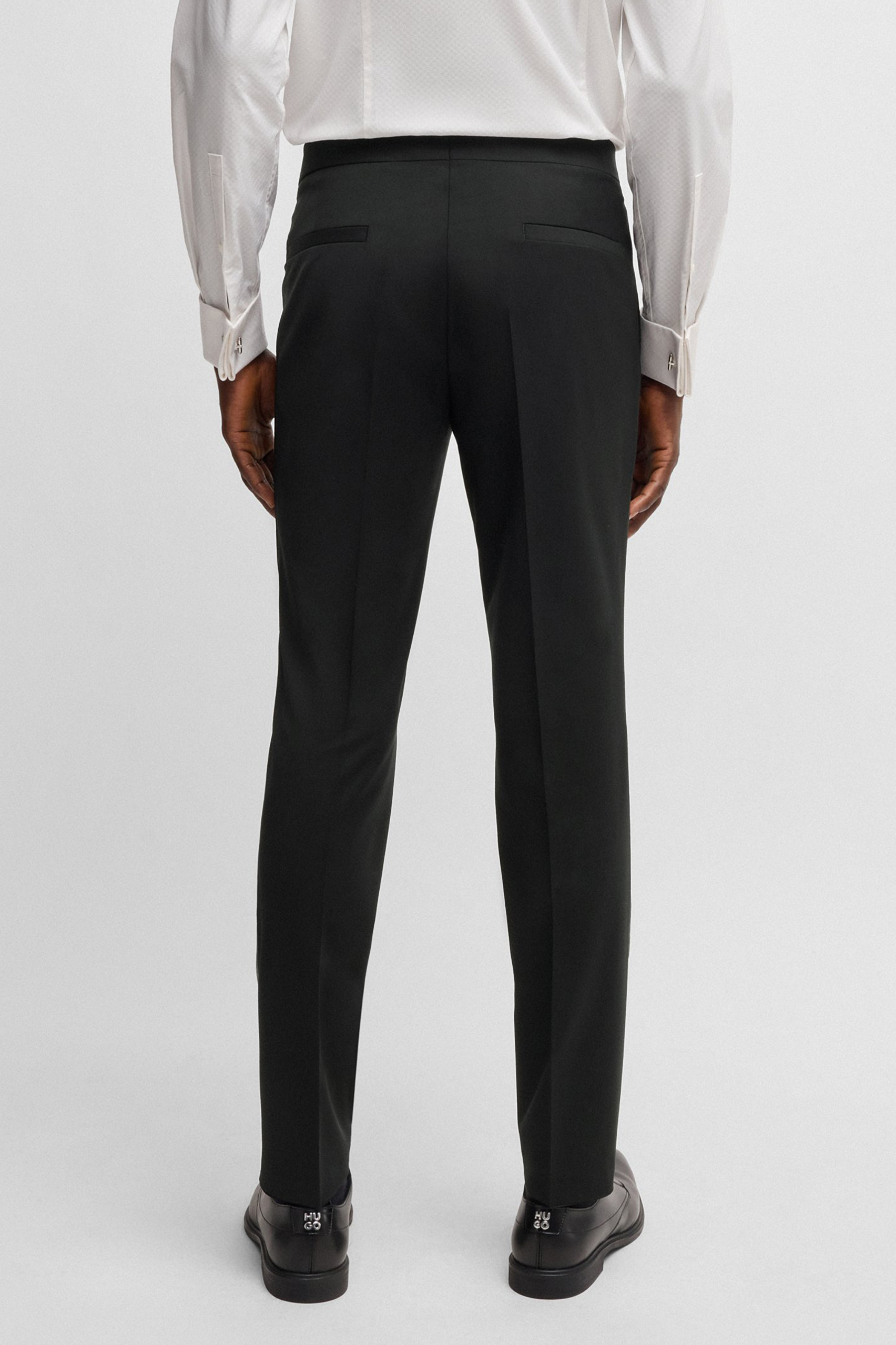 HUGO Extra Slim Fit Stretch Virgin Wool Blend Pants Hesten Bekleidung, Hosen