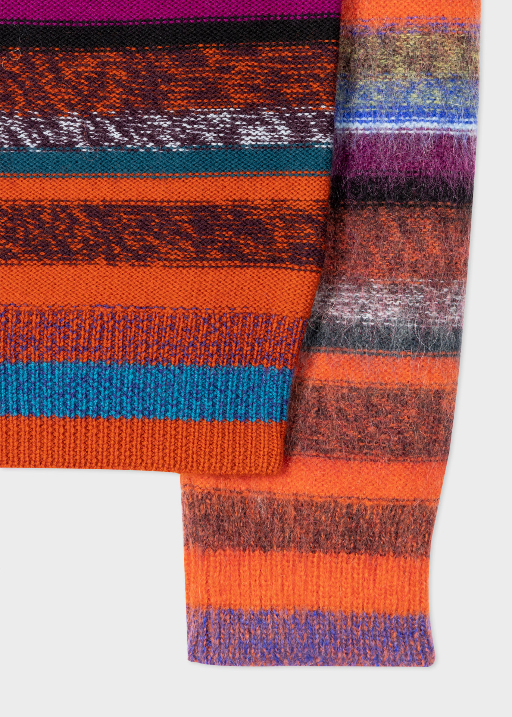 PAUL SMITH Wool Blend Painted Stripe Sweater PAUL SMITH Wool Blend Painted Stripe Sweater
