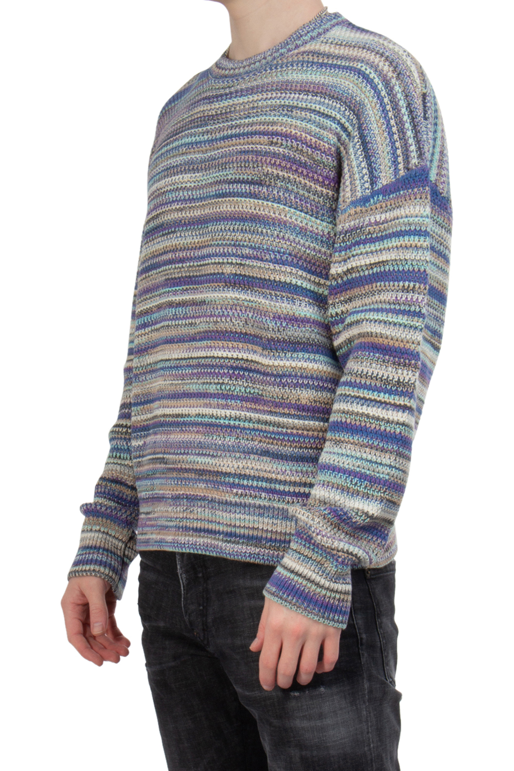 DSQUARED2 Striped Cotton Knit Sweater