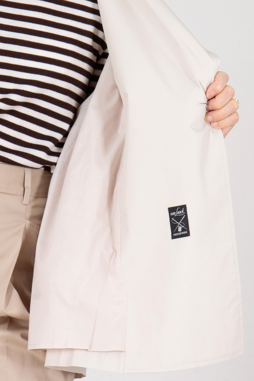 VAN LAACK Modern Fit Cotton Poplin Caban Jelda