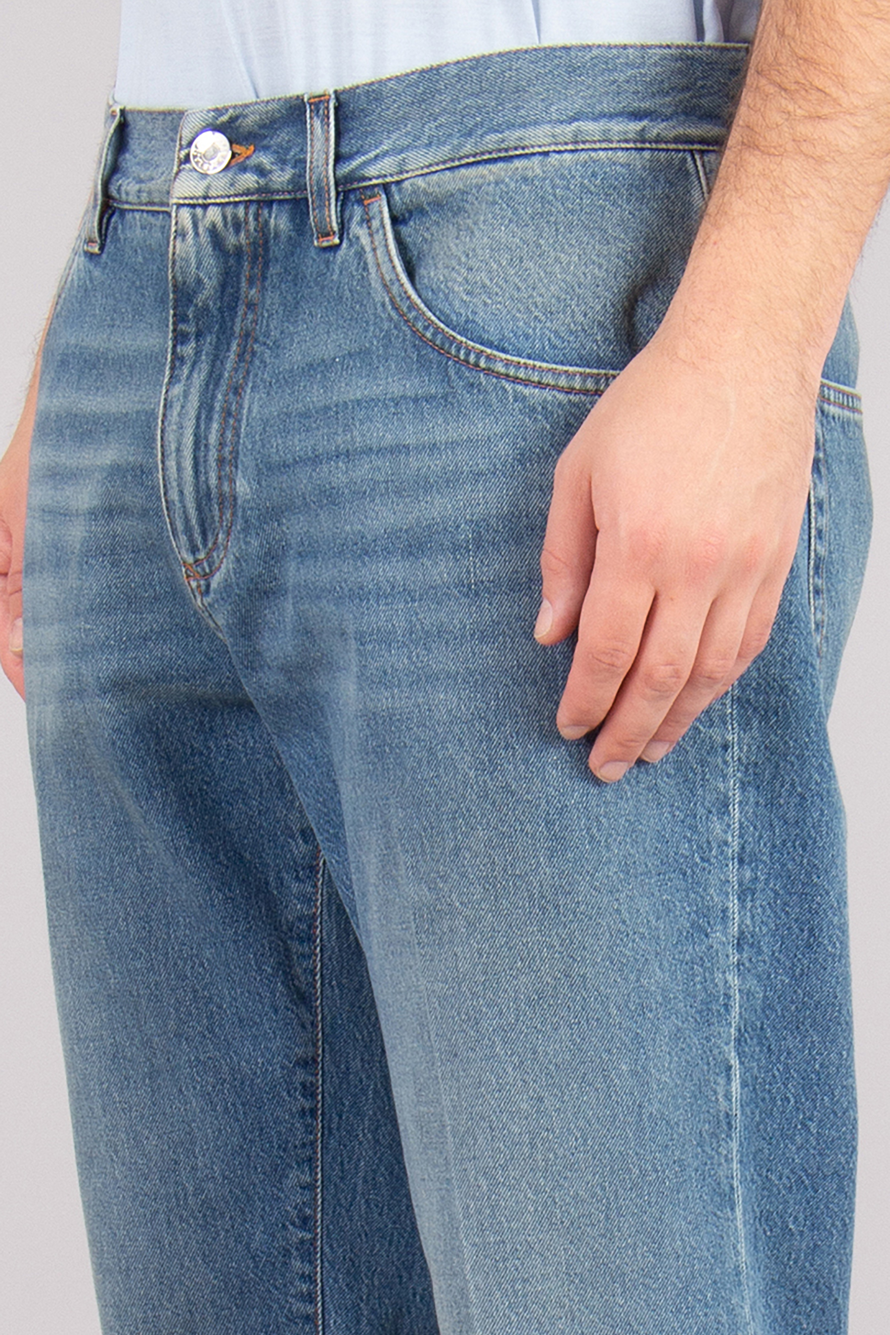 DOLCE & GABBANA Classic Fit Cotton Denim Jeans