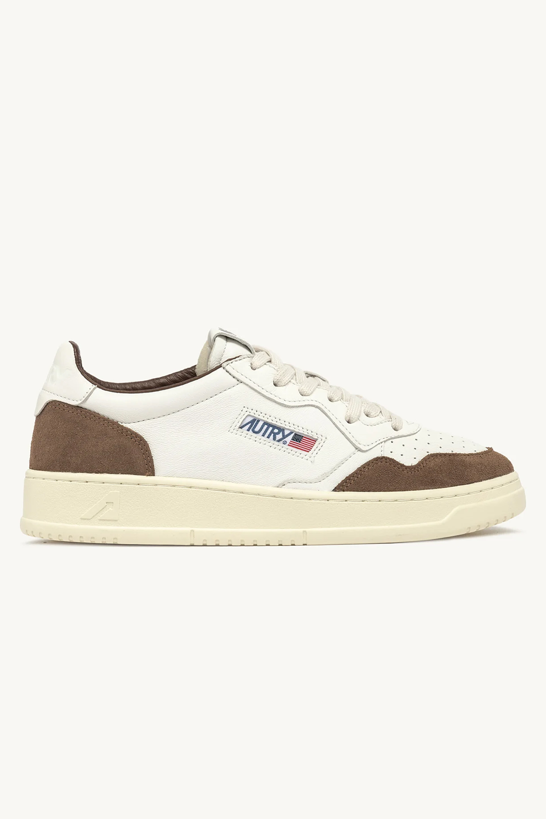 AUTRY Stone Milling Goat Leather & Suede Sneakers Medalist Low AUTRY Stone Milling Goat Leather & Suede Sneakers Medalist Low
