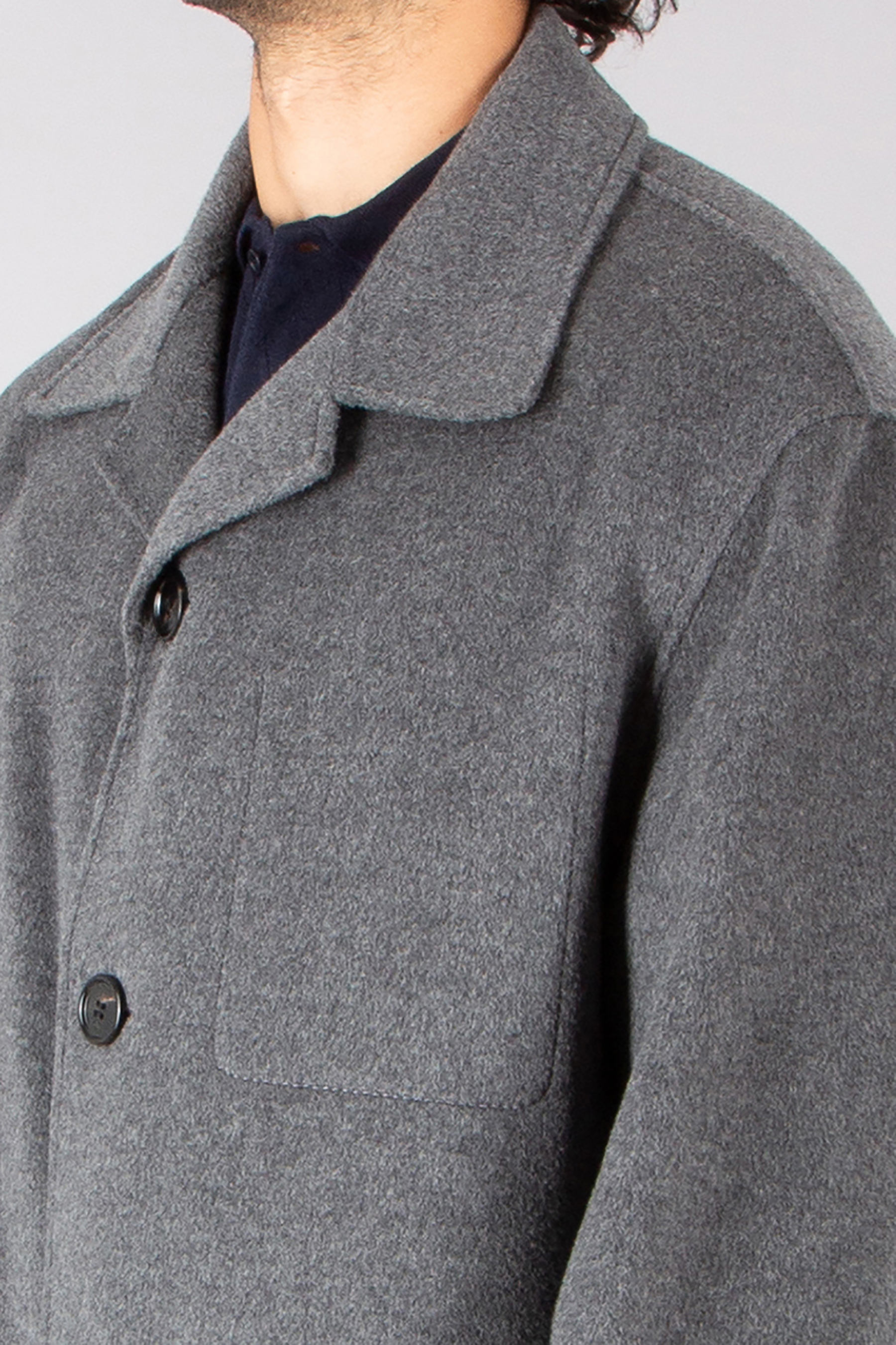 AMI PARIS Loose Fit Doubleface Wool-Cashmere Blend Coat Mantel, Jacke, Blazer, Fleece