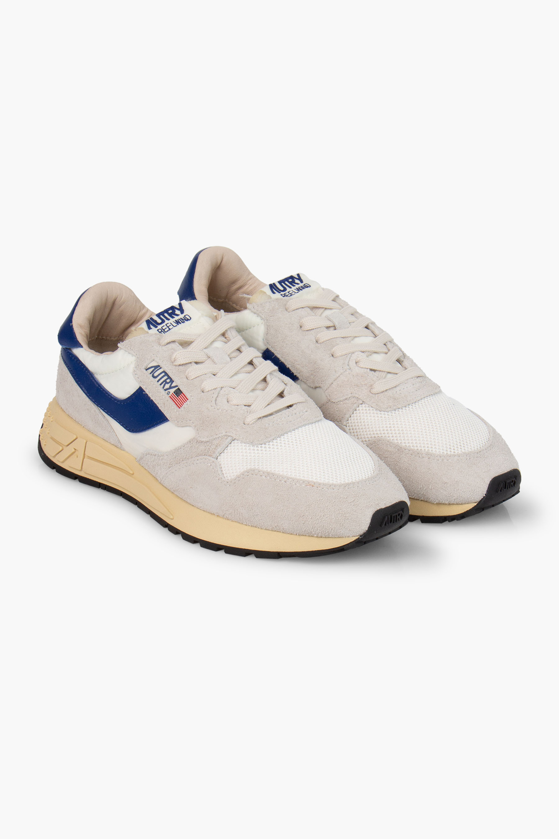 AUTRY Stone Wash Suede & Mesh Sneakers Reelwind Low AUTRY Stone Wash Suede & Mesh Sneakers Reelwind Low