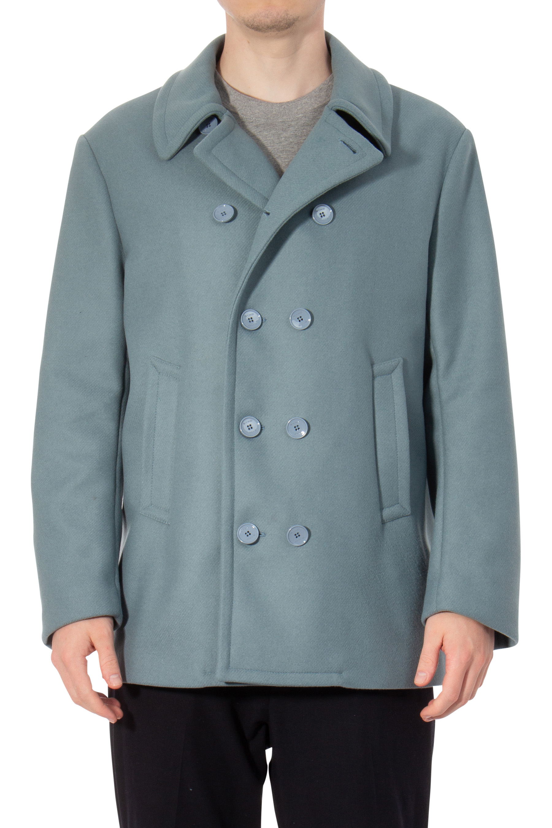 ETRO Double Breasted Wool Caban
