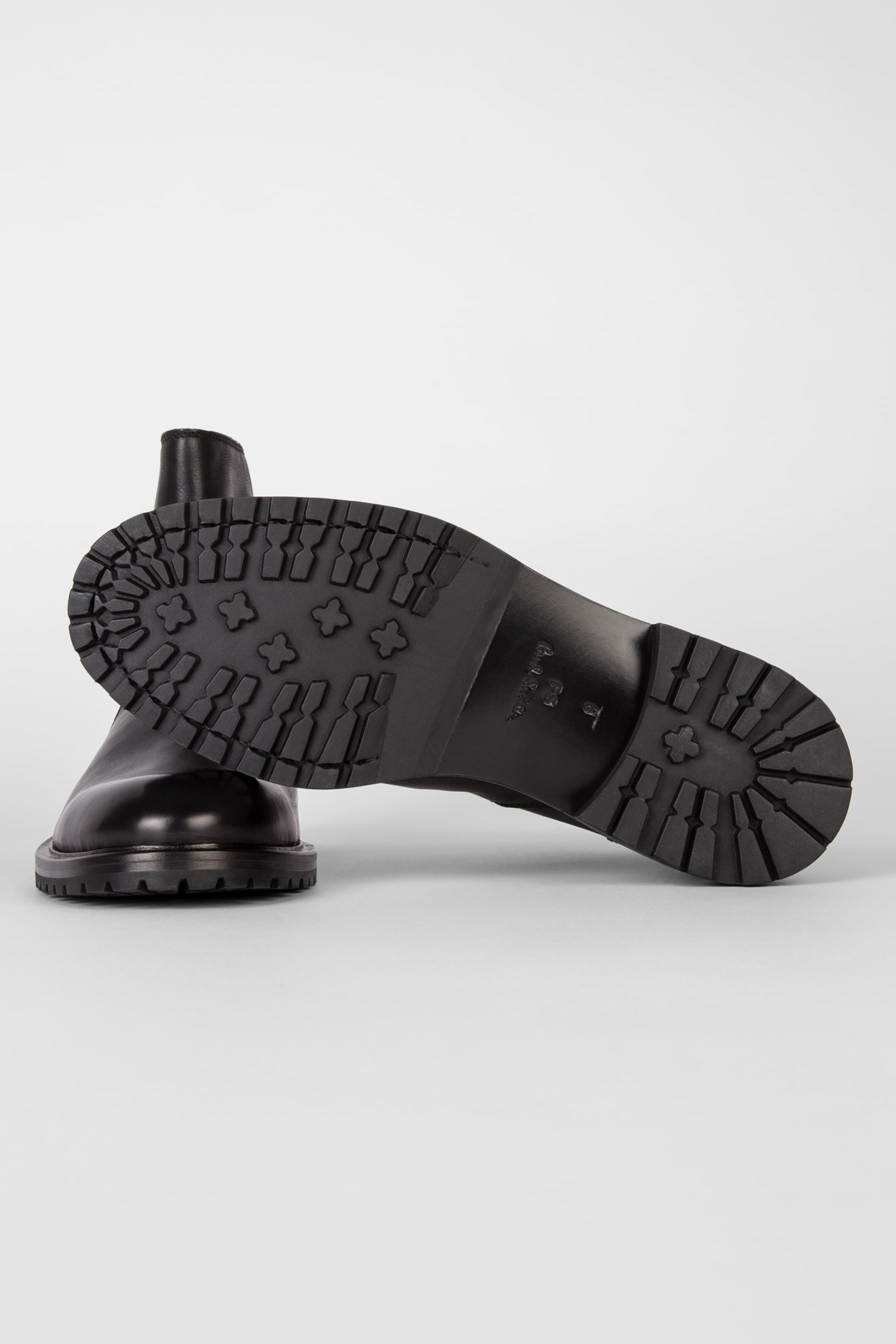 PAUL SMITH Leather Ankle Boots Falk Bekleidung, Schuhwerk, Schuh, Rauchrohr