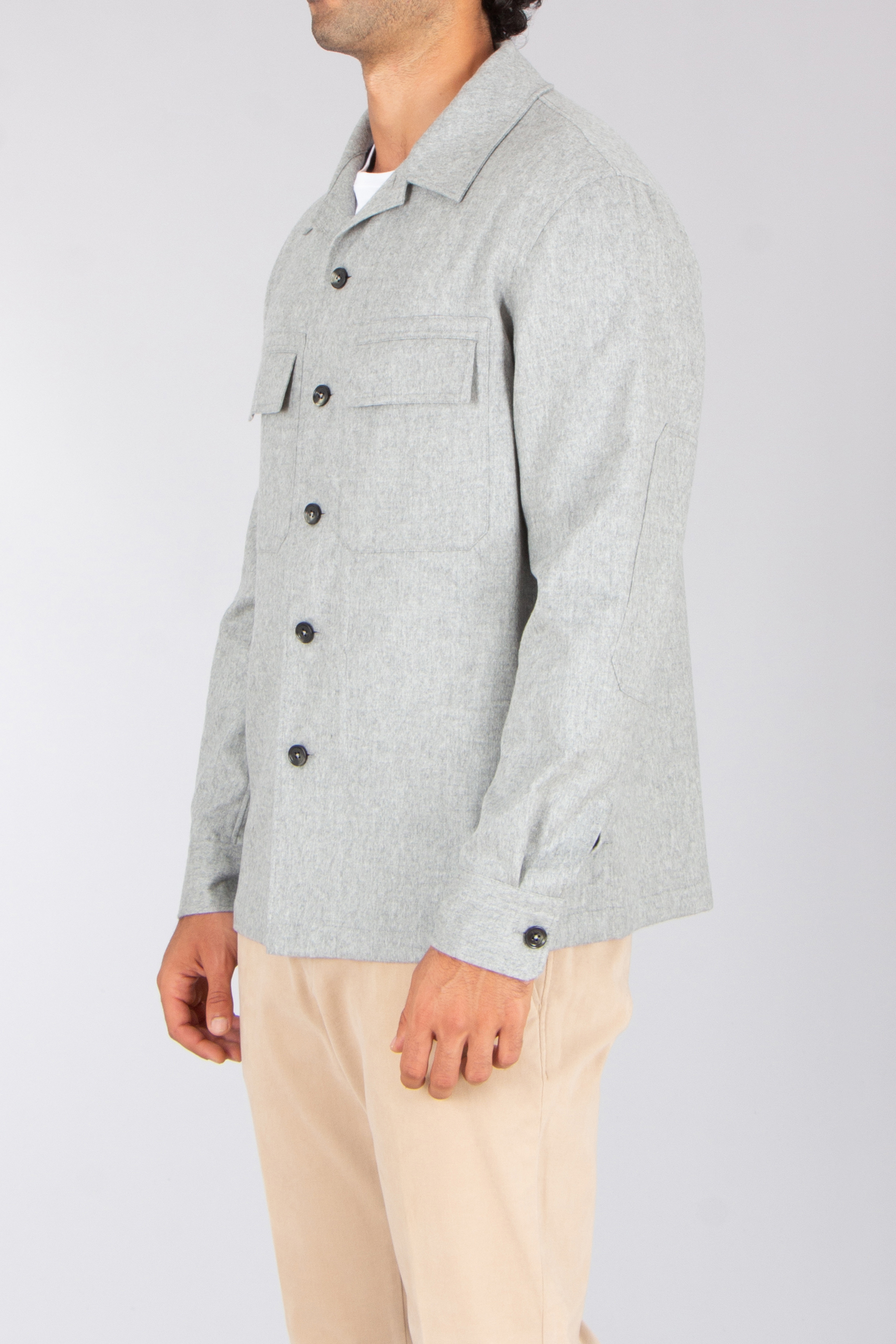 ZEGNA Regular Fit Oasi Cashmere Overshirt Alba Mantel, Hemd, Jacke, Langarm, Leinen
