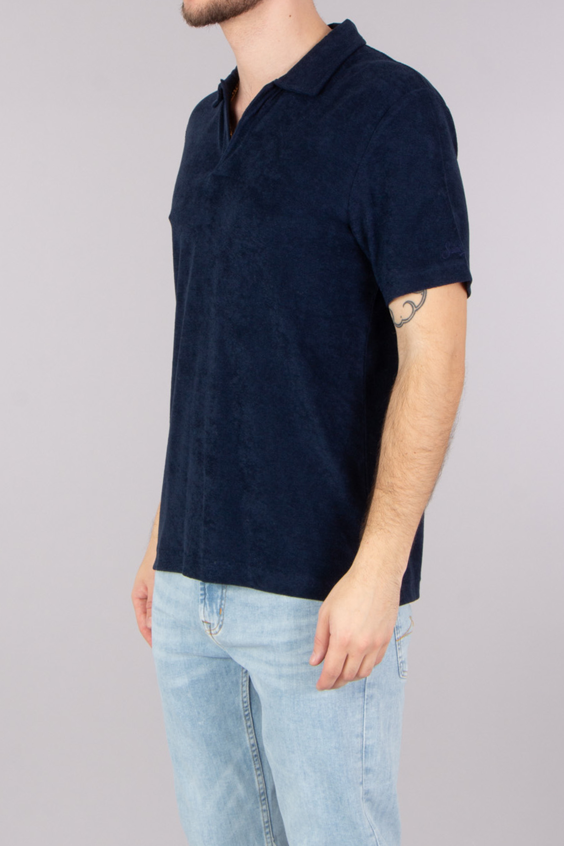 MC 2 SAINT BARTH Regular Fit Lyocell-Cotton Terry Polo Shirt Jeremy MC 2 SAINT BARTH Regular Fit Lyocell-Cotton Terry Polo Shirt Jeremy