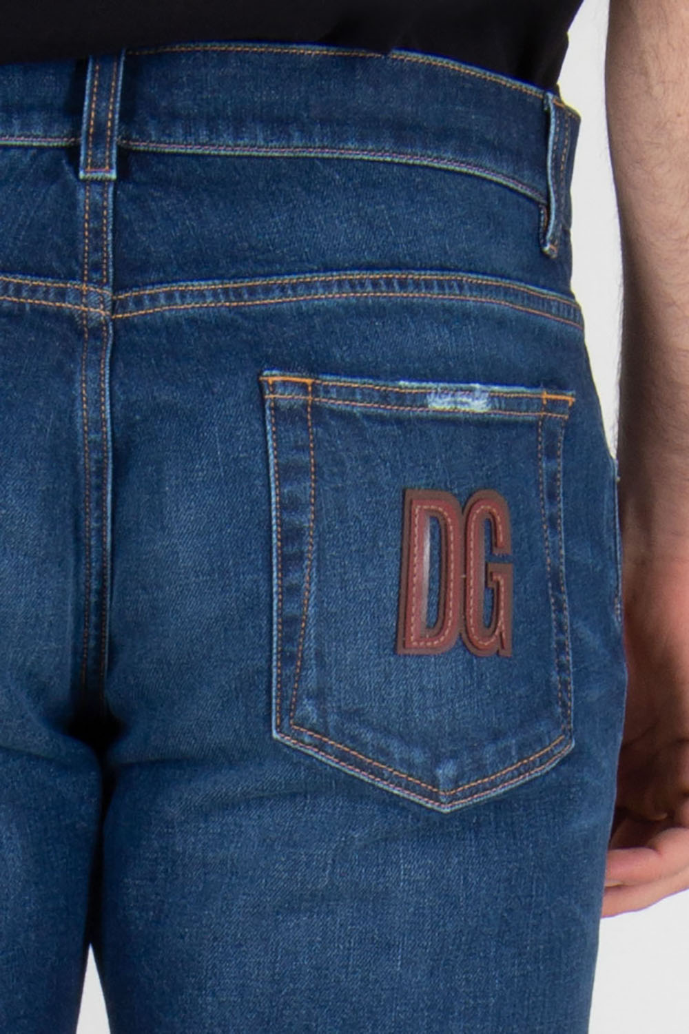 DOLCE & GABBANA Slim Fit Cotton Stretch Denim Jeans