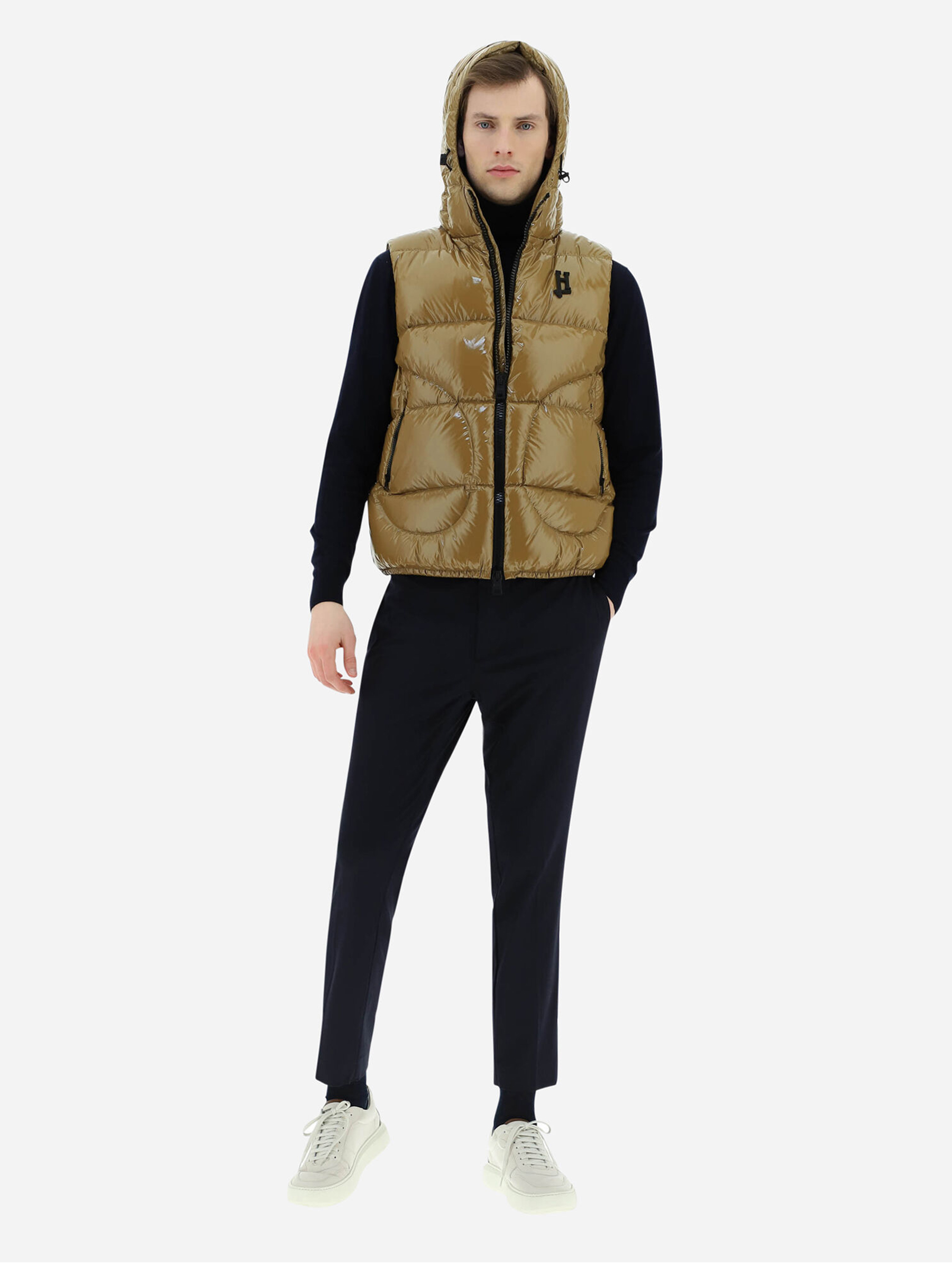 HERNO Gloss Hooded Down Vest HERNO Gloss Hooded Down Vest