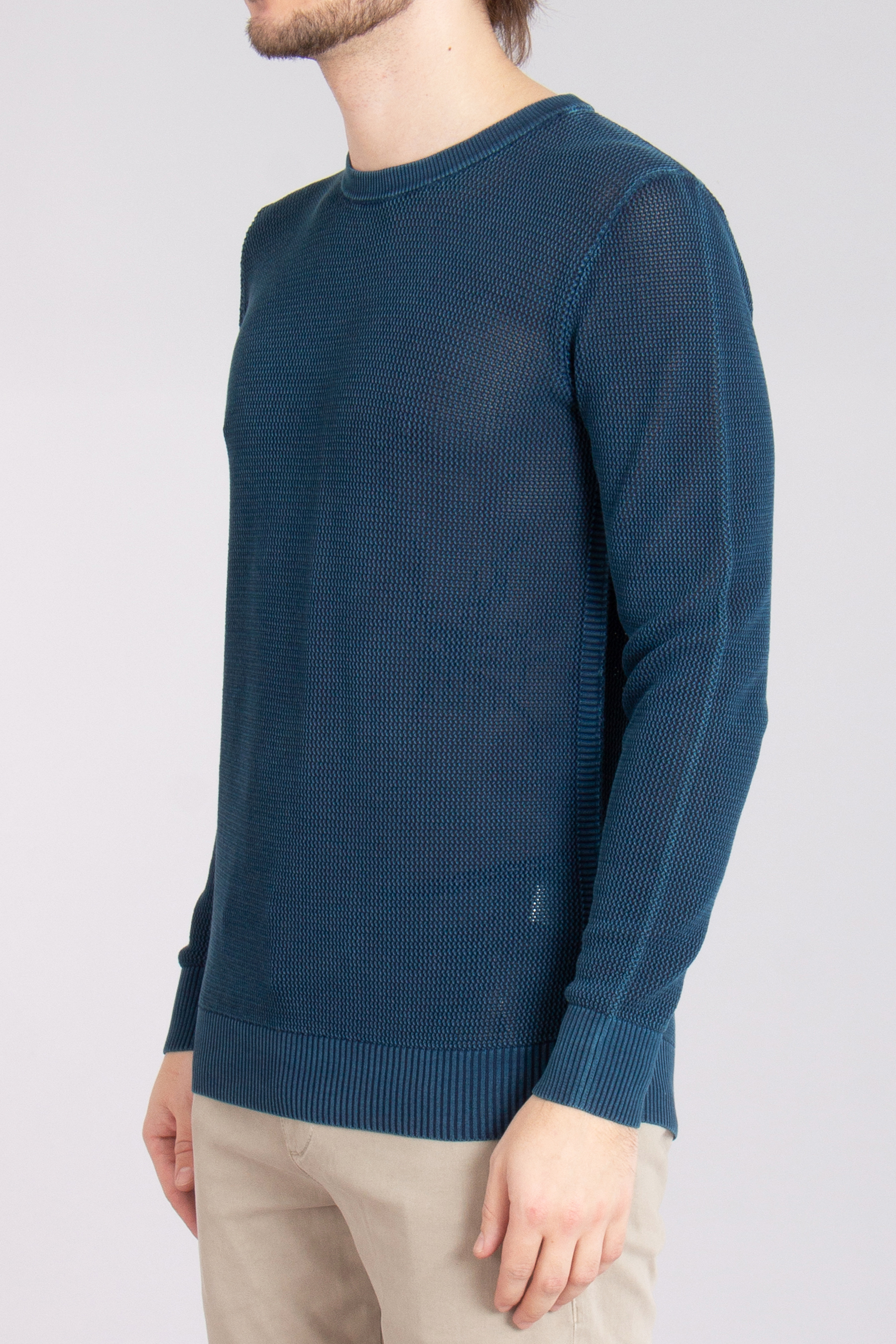 ROBERTO COLLINA Structured Cotton Knit Sweater ROBERTO COLLINA Structured Cotton Knit Sweater