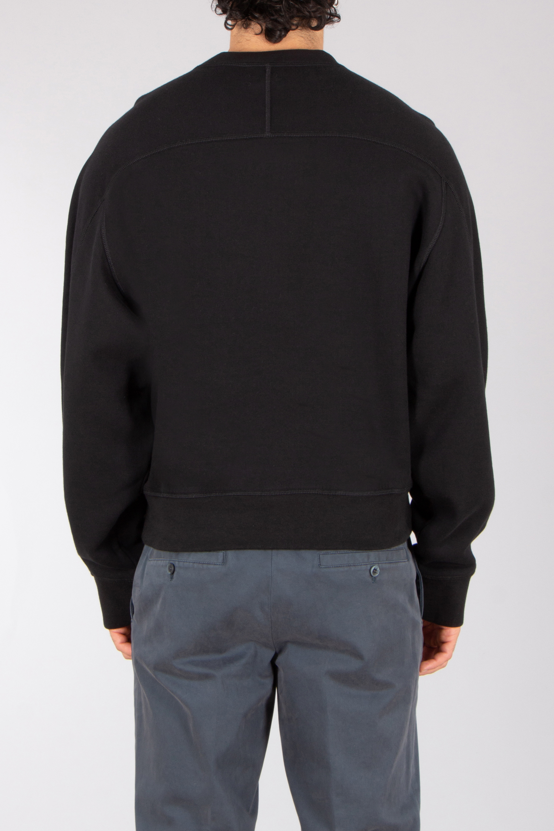 DSQUARED2 Field Fit Cotton Fleece Crew Neck Sweatshirt Vlies, Pullover, Sweatshirt, Mann, Person