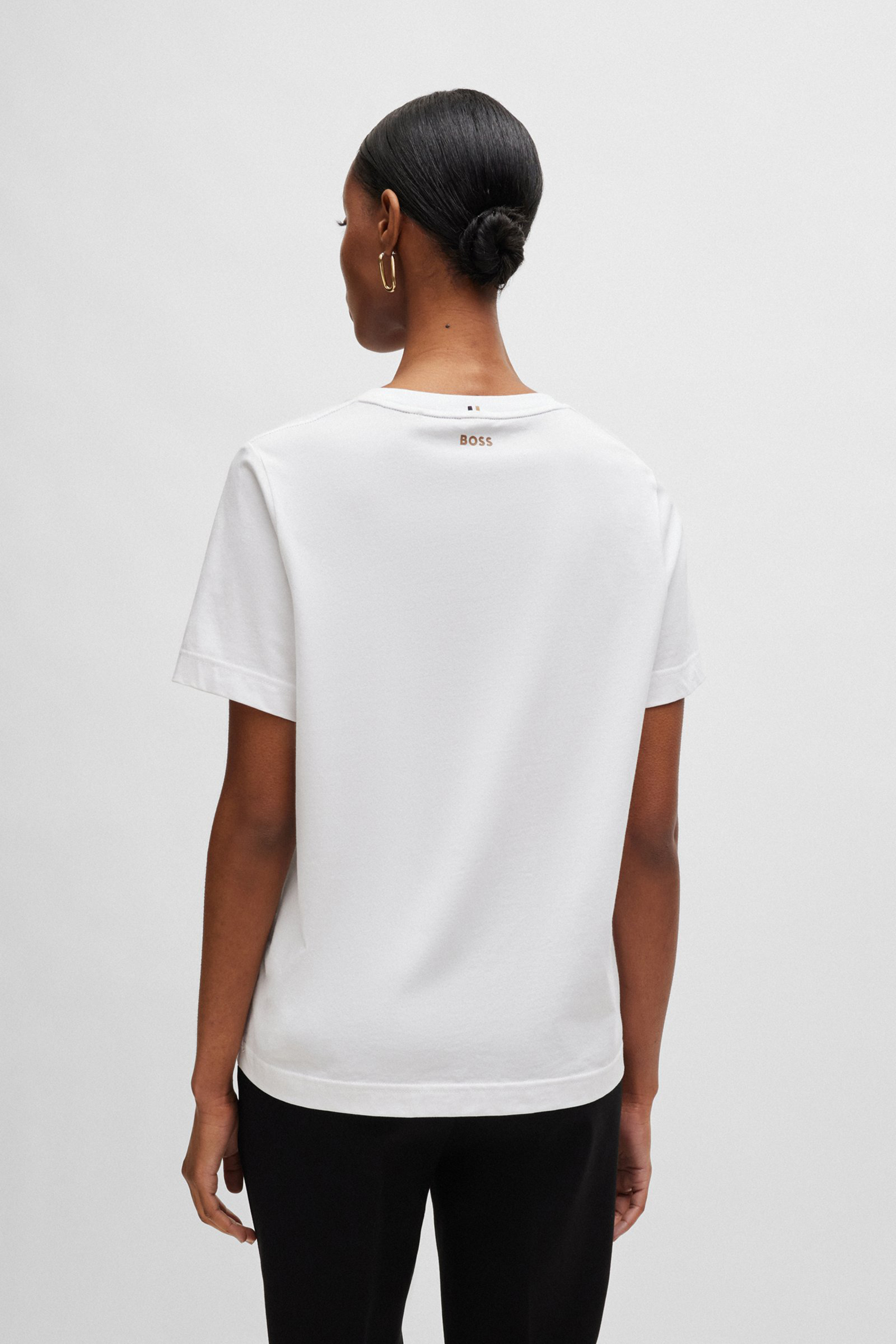 BOSS Relaxed Fit Cotton Jersey T-Shirt Ecosa BOSS Relaxed Fit Cotton Jersey T-Shirt Ecosa