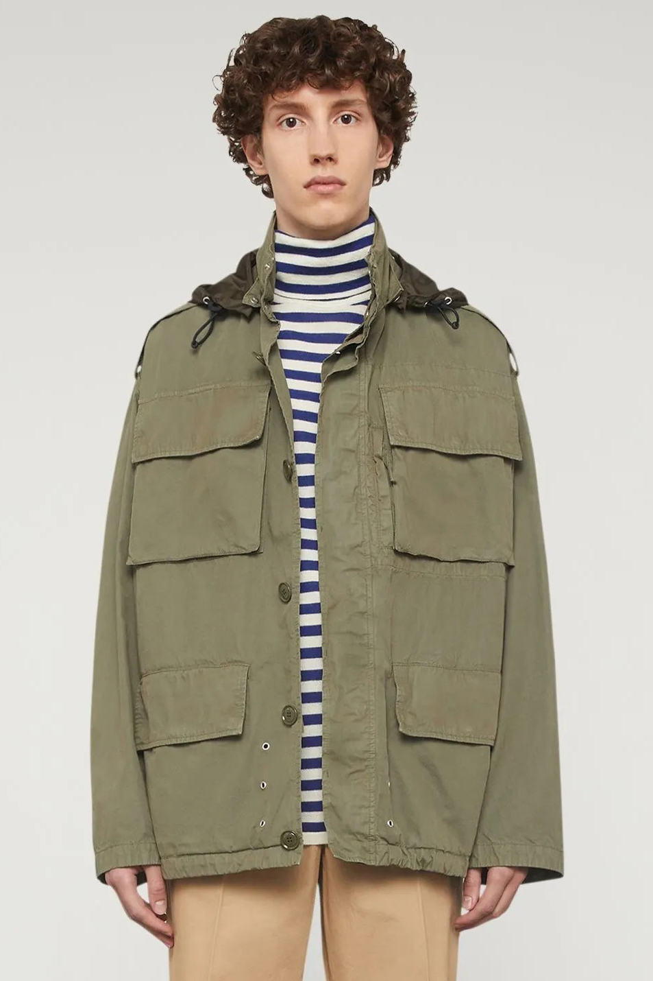 ASPESI Cotton Canvas Field Jacket Norton