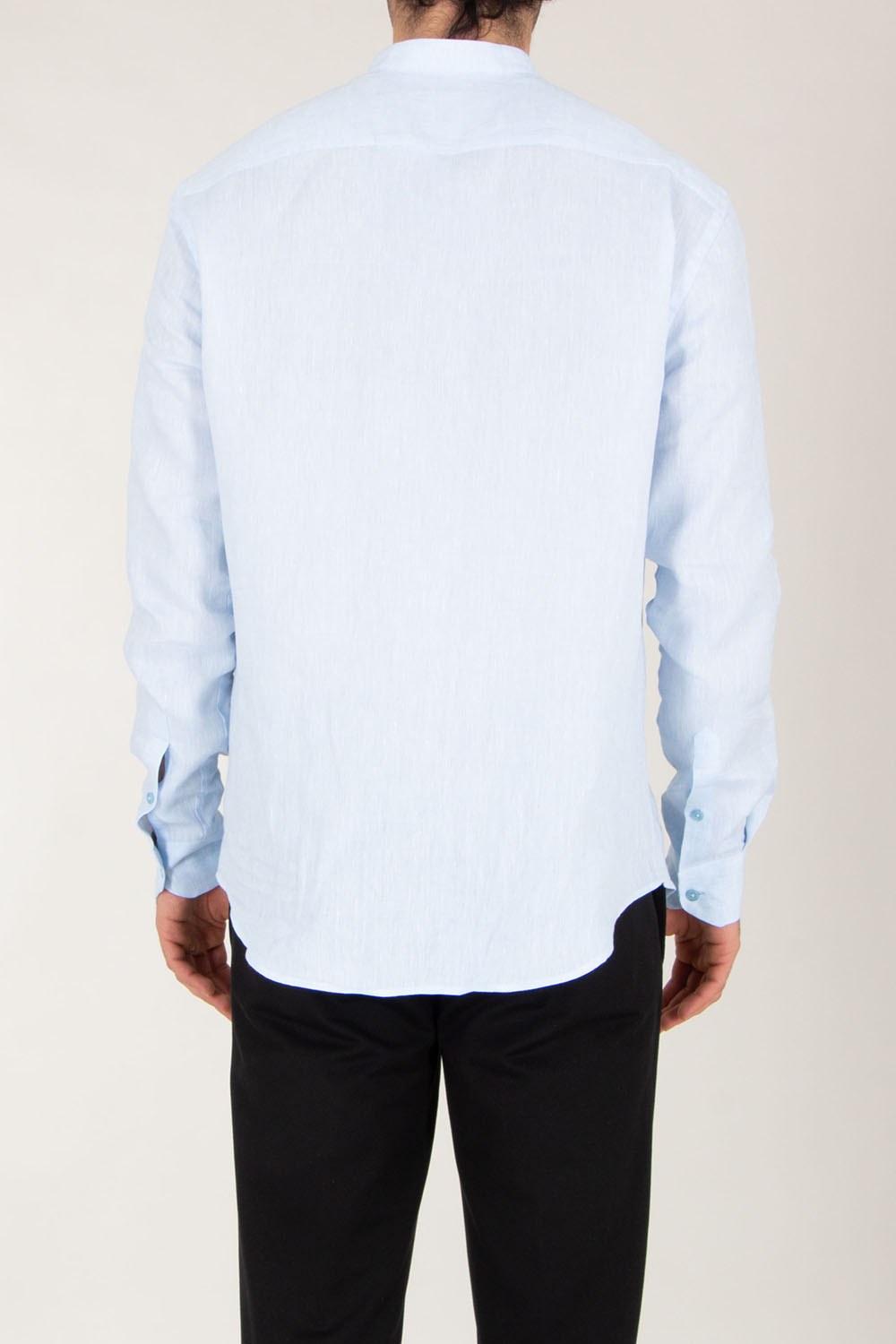 EMPORIO ARMANI Regular Fit Linen shirt