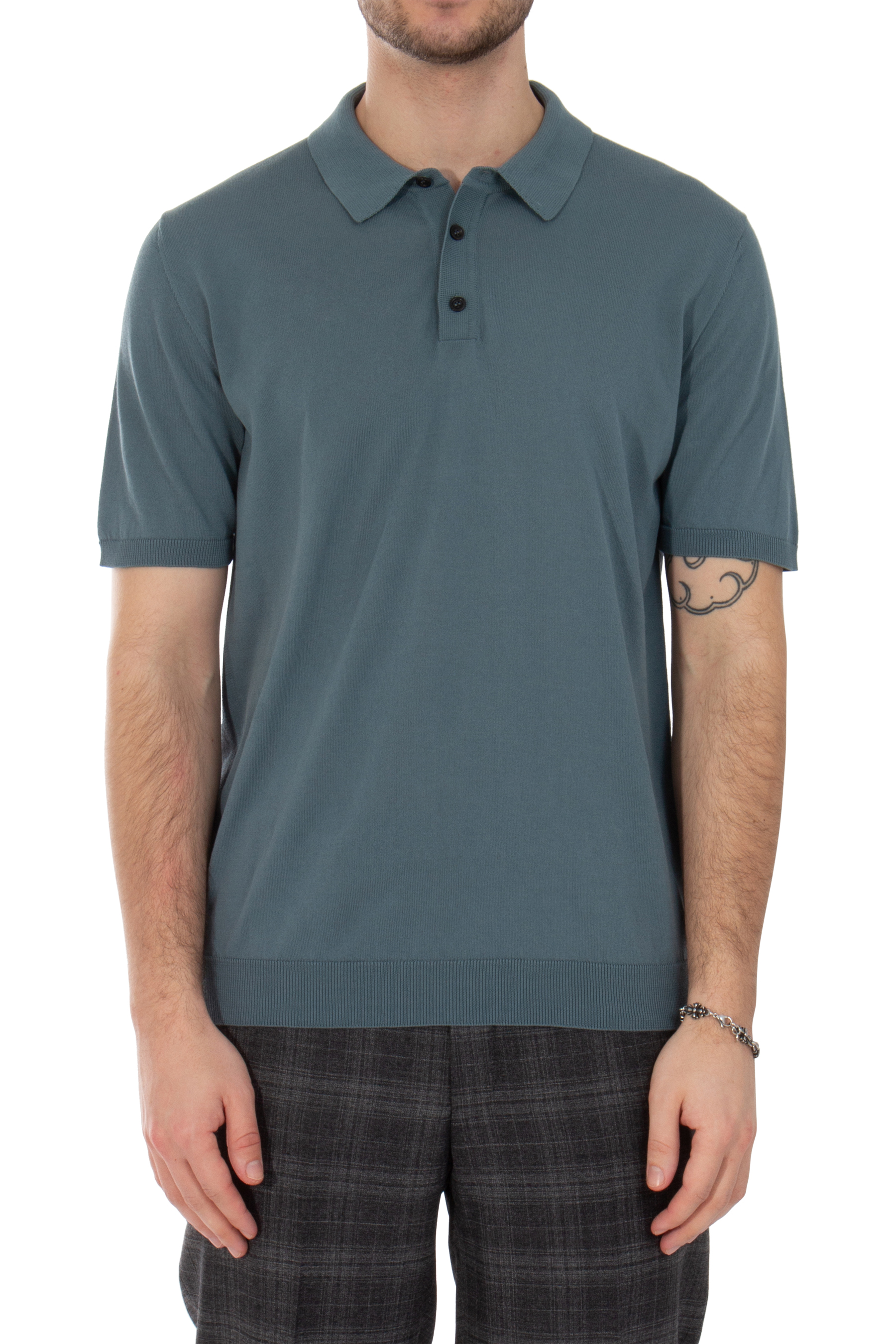 ROBERTO COLLINA Cotton Knit Polo ROBERTO COLLINA Cotton Knit Polo