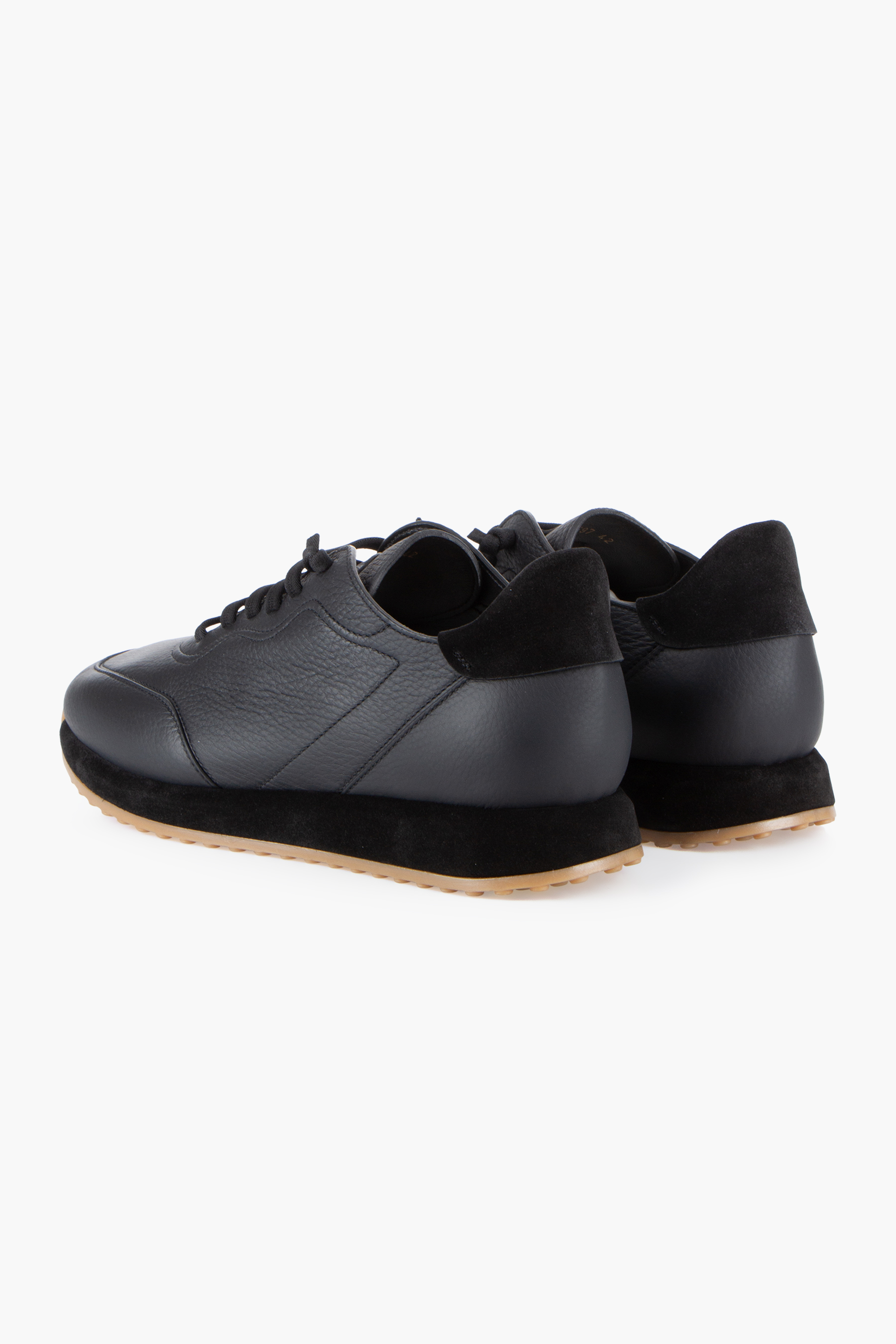 FABIANO RICCI  Grained Leather Sneakers