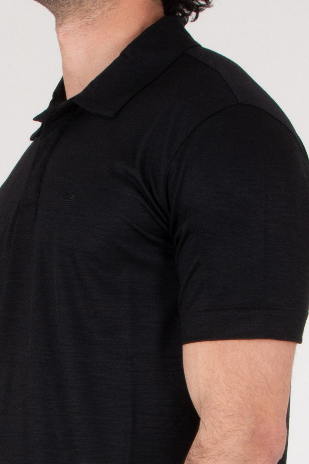 EMPORIO ARMANI Regular Fit Wool Polo Shirt