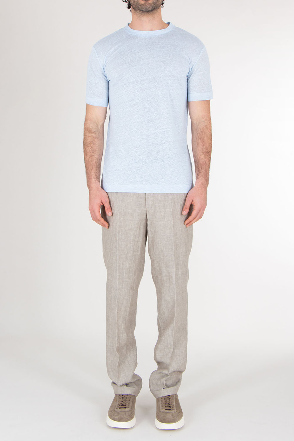 AURÉLIEN Regular Fit Linen T-Shirt