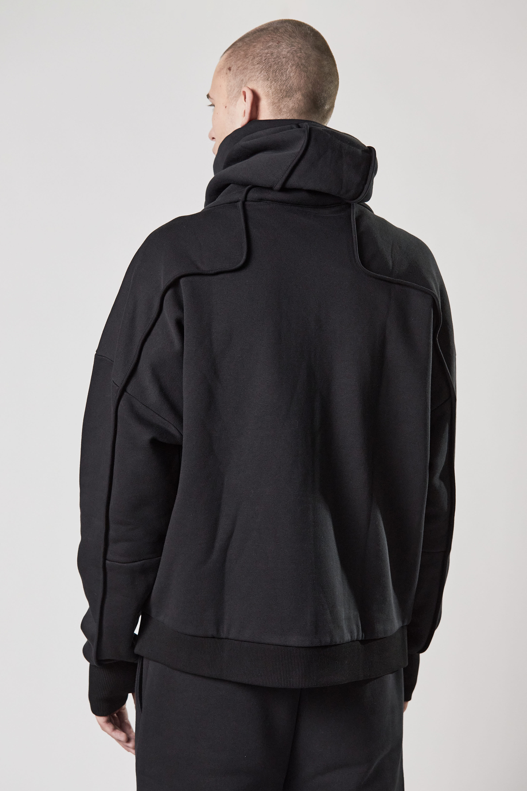 THOM KROM Hooded Cotton Blend Zip Jacket THOM KROM Hooded Cotton Blend Zip Jacket