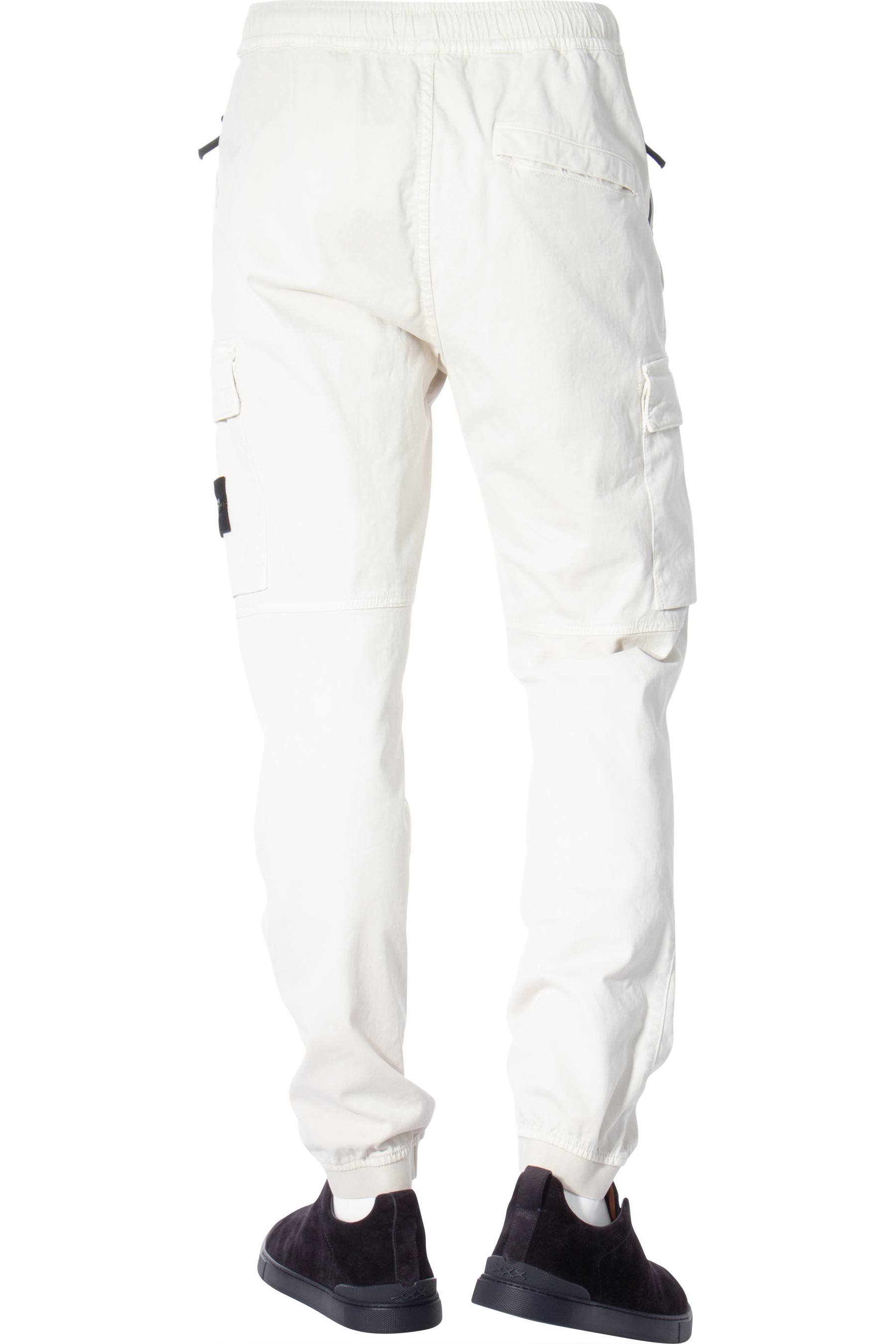 STONE ISLAND Regular Tapered Cotton Stretch Cargo Pants
