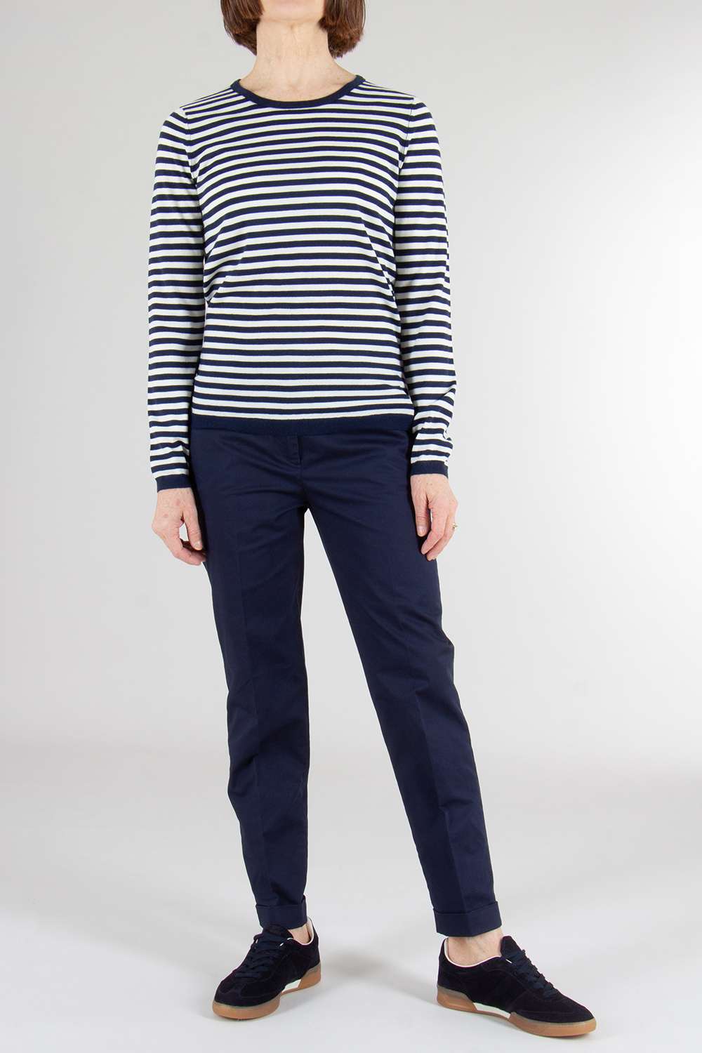 0039 ITALY Knitted Wool Striped Sweater Isola