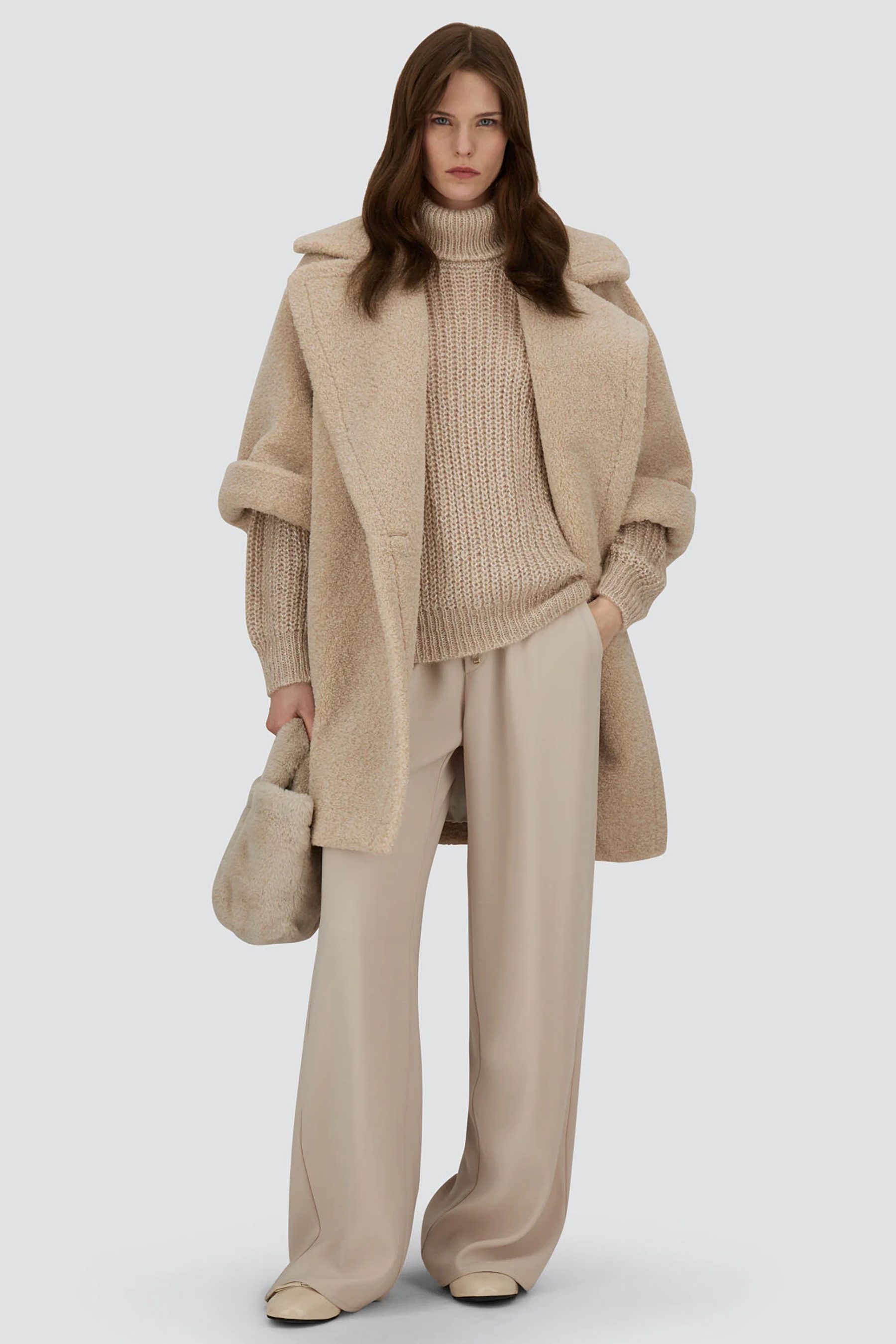 HERNO Regular Fit Matt Crepe Satin Pants Bekleidung, Mantel, Strickwaren, Pullover