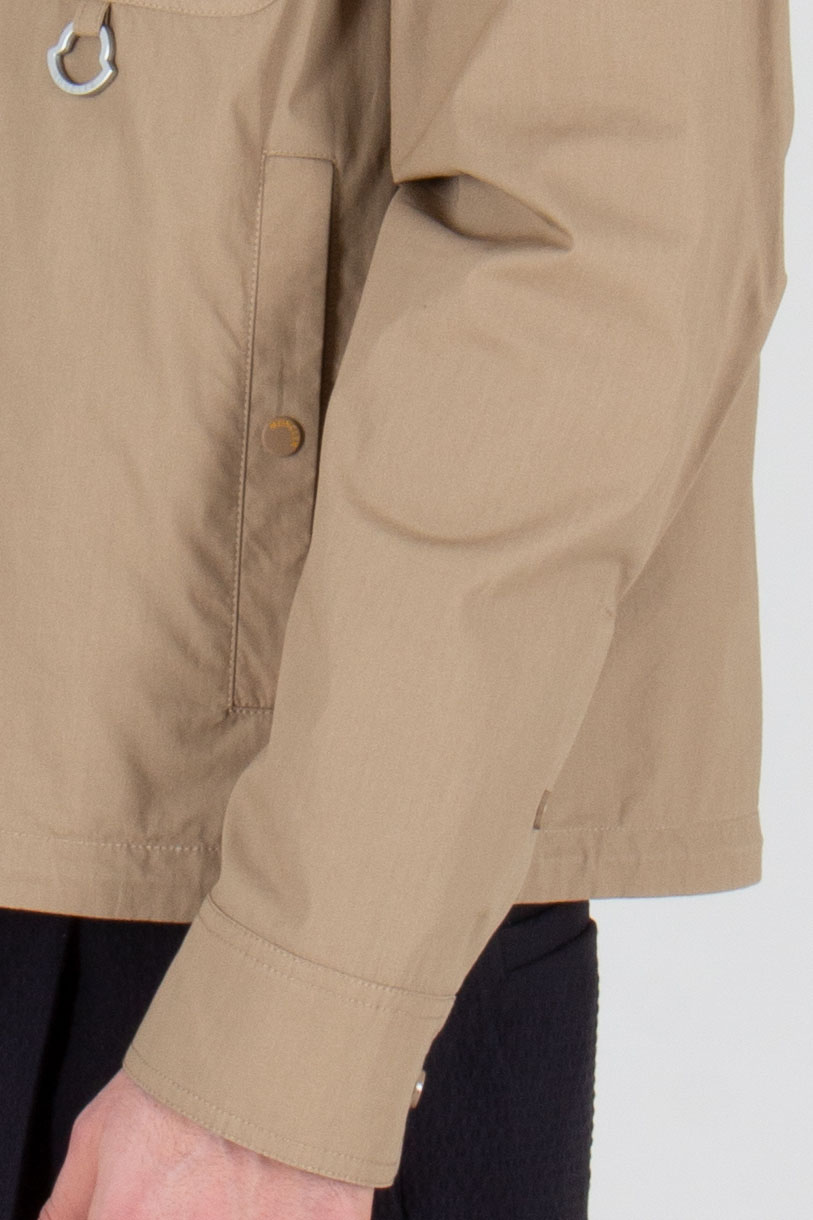 MONCLER Regular Fit Cotton Poplin Shirt Jacket