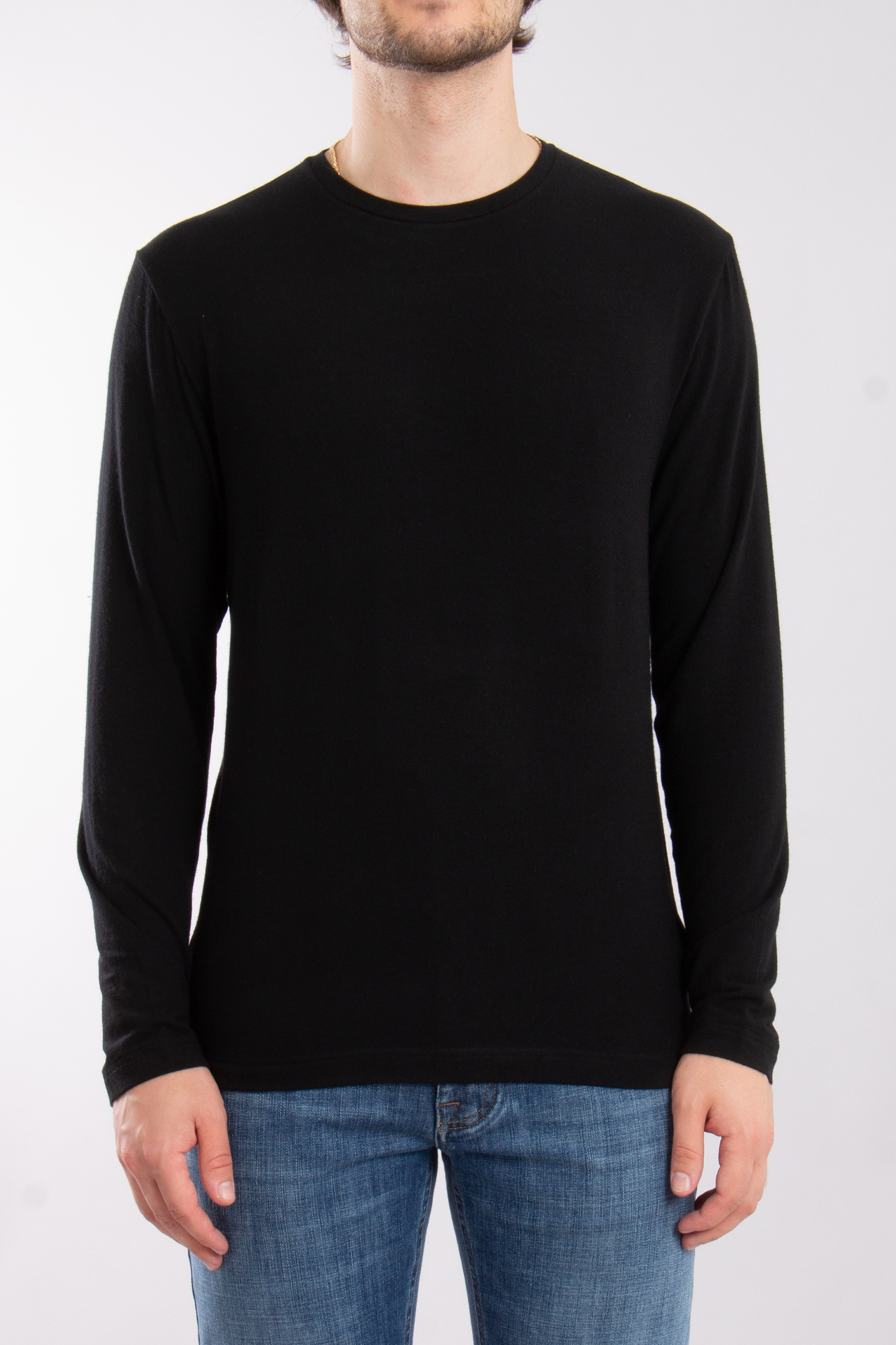 STEFAN BRANDT Modal-Cashmere Stretch Long Sleeve T-Shirt Enno STEFAN BRANDT Modal-Cashmere Stretch Long Sleeve T-Shirt Enno
