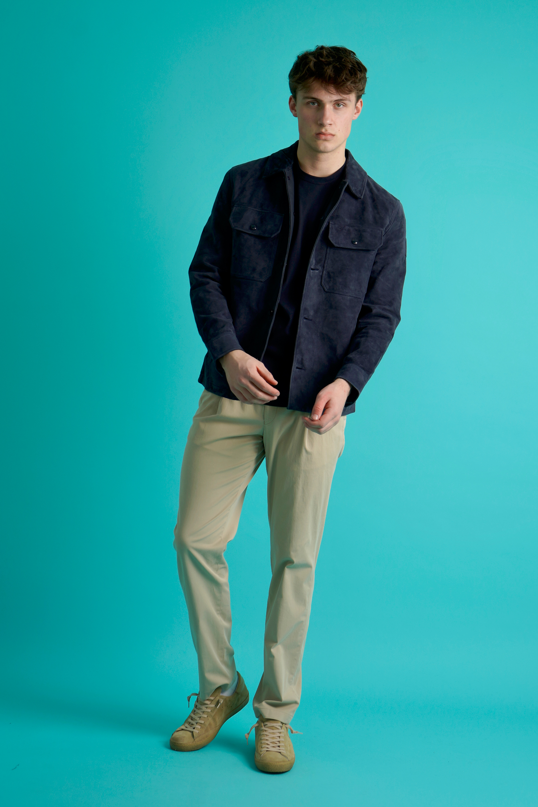 Blazer, Mantel, Jacke, Person, Stehend