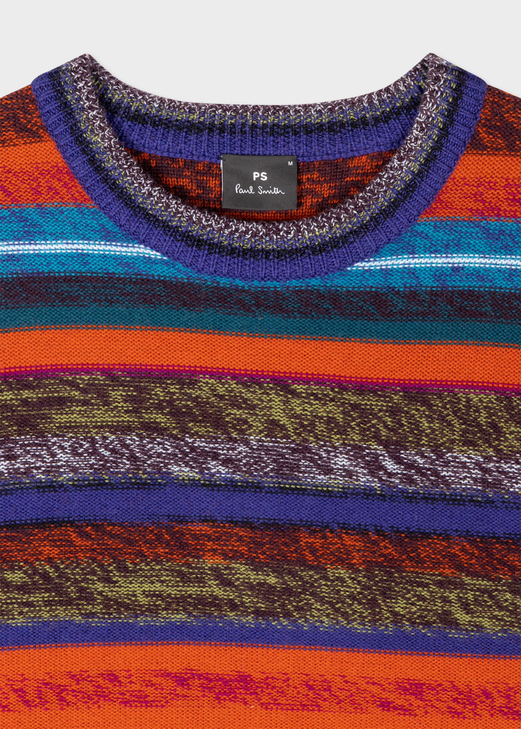 PAUL SMITH Wool Blend Painted Stripe Sweater PAUL SMITH Wool Blend Painted Stripe Sweater